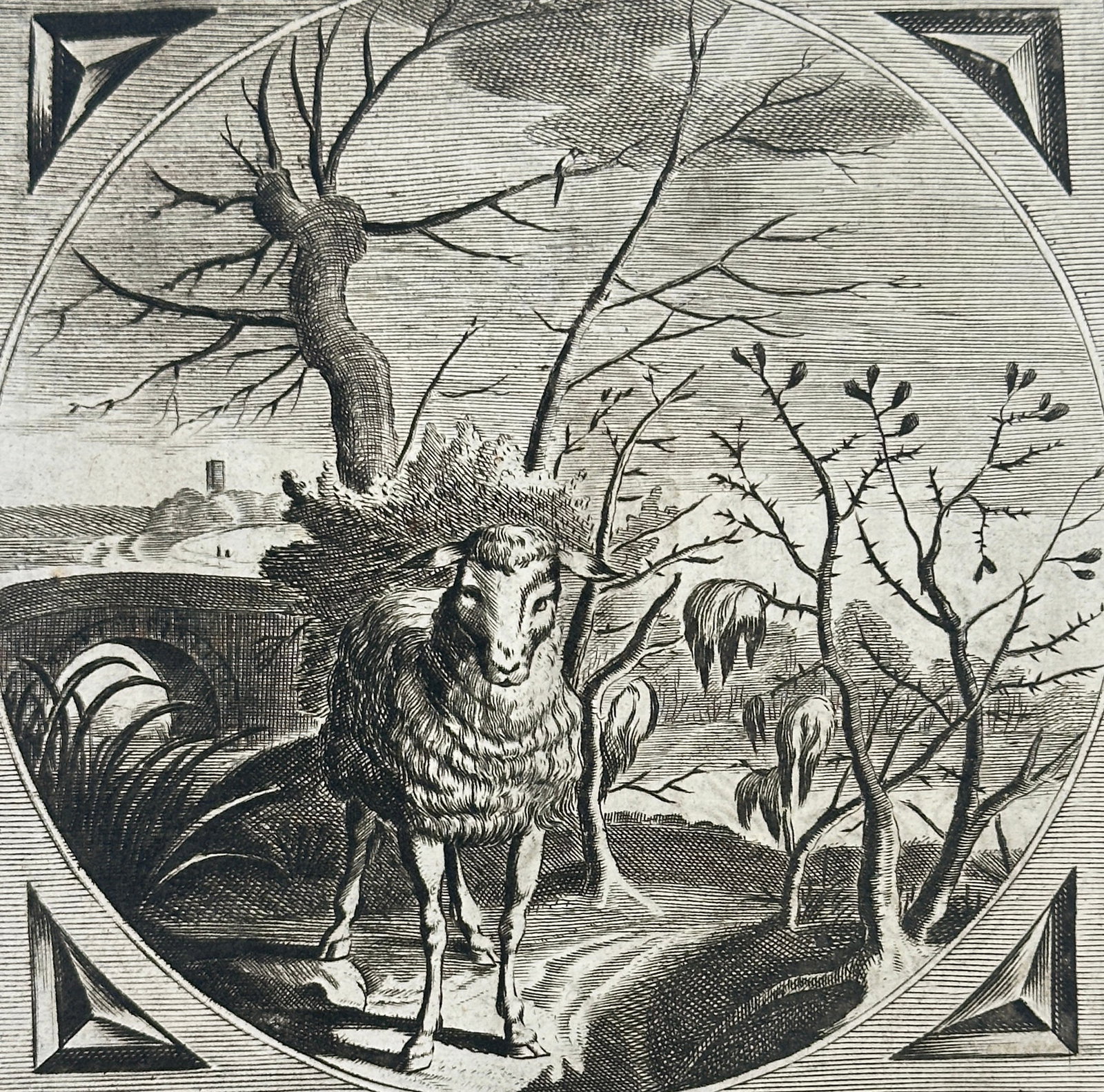 Adriaen van de Venne & Jacob Cats – Emblem XXXIII: Facit Occasio Furem – Original Engraving (1 of 3)