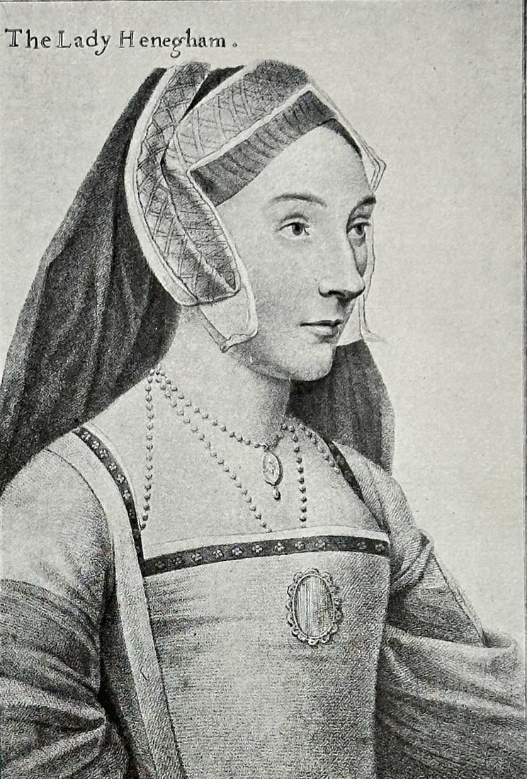 Francesco Bartolozzi (nach Holbein) – The Lady Henegaham – Copper Engraving (1 of 3)