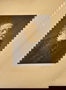 Rudolph Virchow – Photogravure Portrait – Akademische Gesellschaft Berlin: This early 20th-century photogravure portrait depicts the renowned German physician, anthropologist, and politician Rudolph Virchow (1821–1902), often called the "father of modern pathology." Render