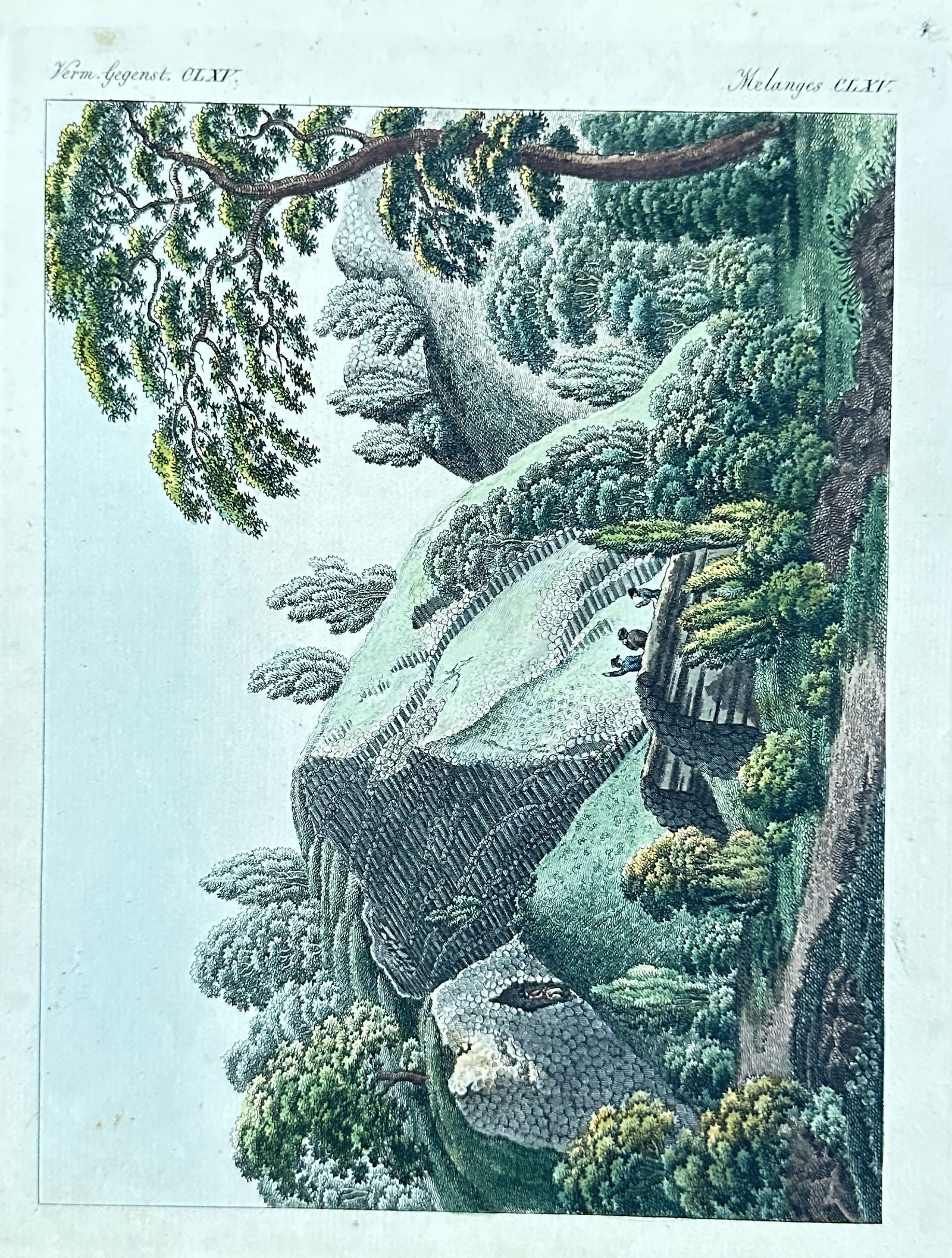 Friedrich Justin Bertuch – Rocky, Forested Landscape from "Bilderbuch für Kinder" (1 of 3)
