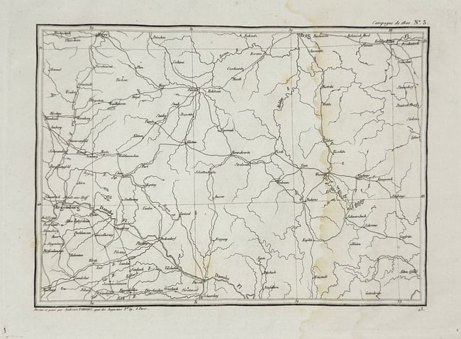 Antoine Tardieu – Campaign Map of 1800, No. 3 – Engraving (Early 19th Century) (1 of 3)