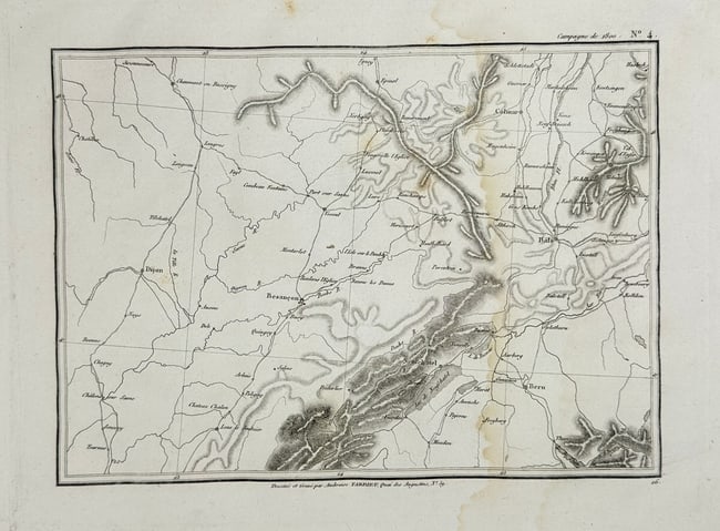 Antoine Tardieu – Campaign Map of 1800, No. 4 – Engraving (Early 19th Century) (1 of 3)