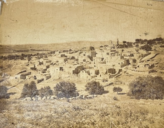 Félix Bonfils – Vintage Albumen Print – Middle Eastern Village Landscape (c.1870s) (1 of 3)
