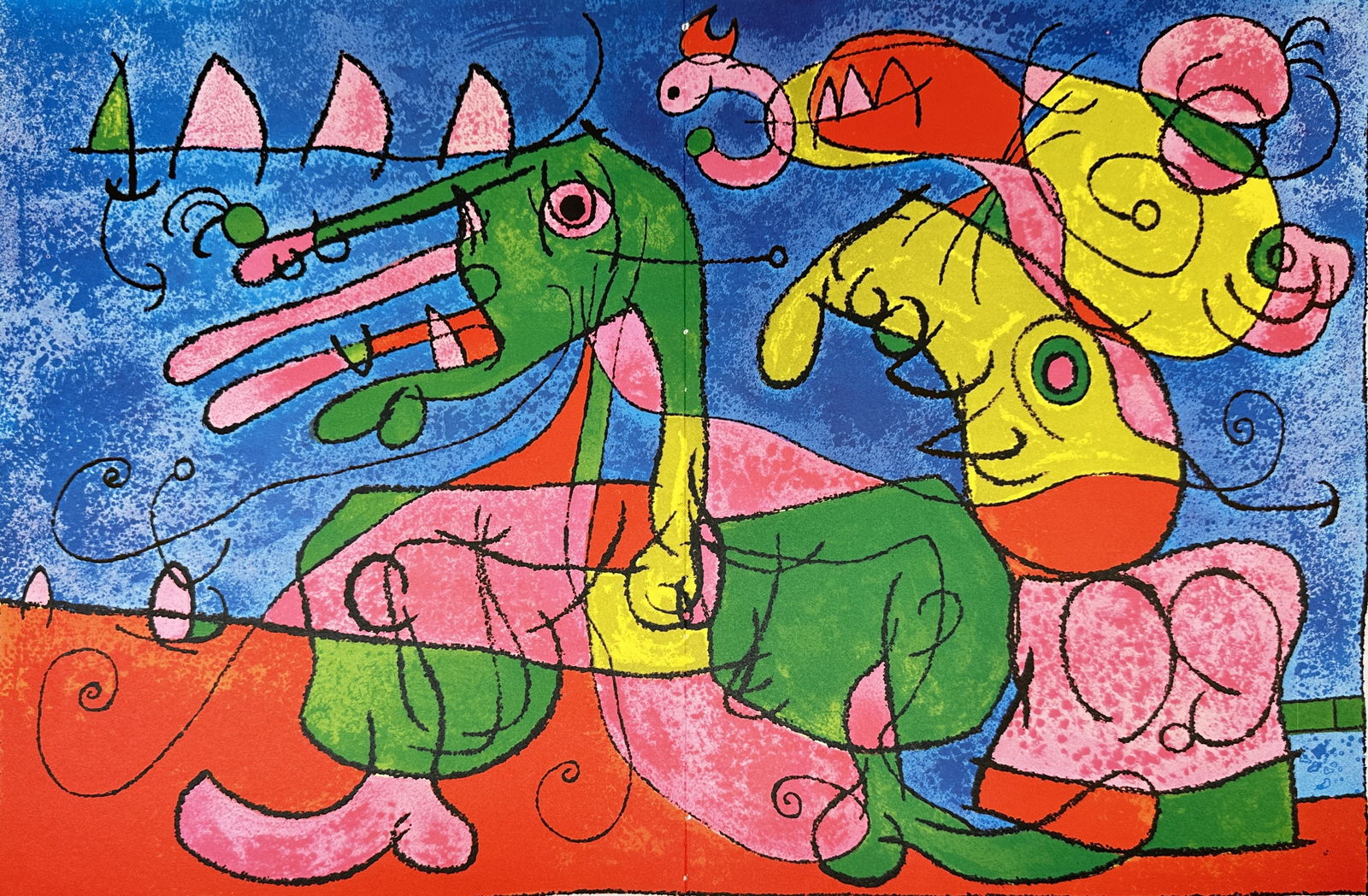 Joan Miró (1893–1983), after – Ubu Roi Illustration – Color Lithograph (1972) (1 of 3)