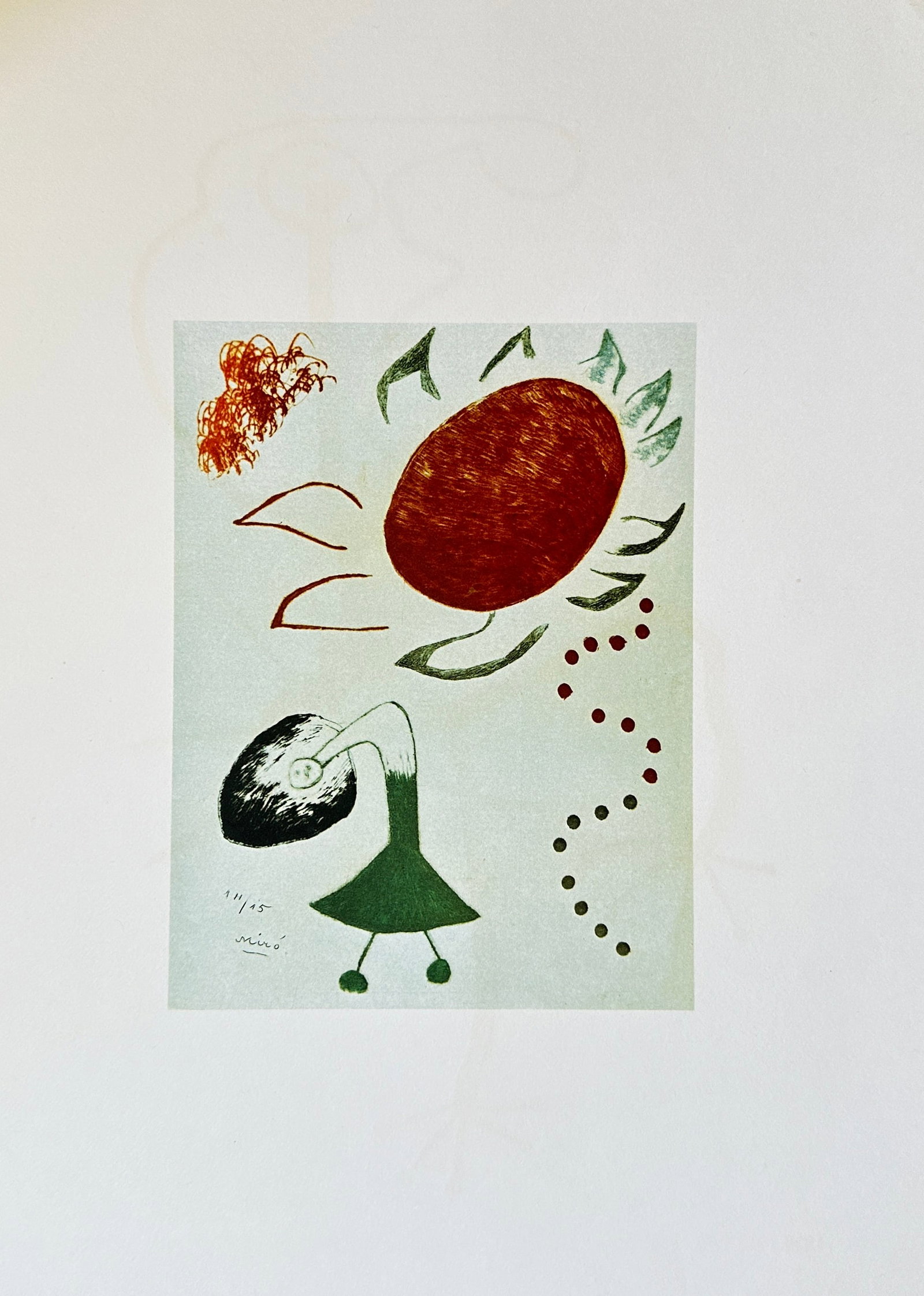 Joan Miró  – Au Paradis Des Fantomes (In the Paradise of Phantoms) – Offset Lithograph (1972) (1 of 3)