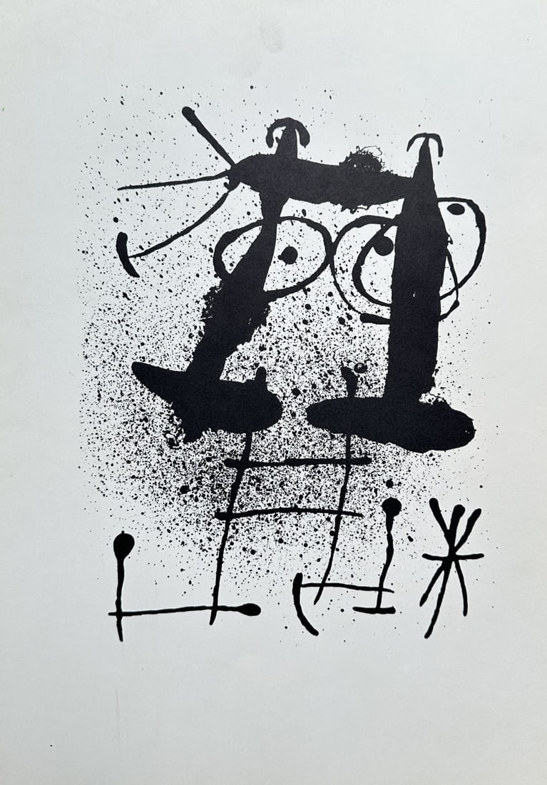 Joan Miró – Untitled Abstract Composition – Lithograph (1967) (1 of 3)