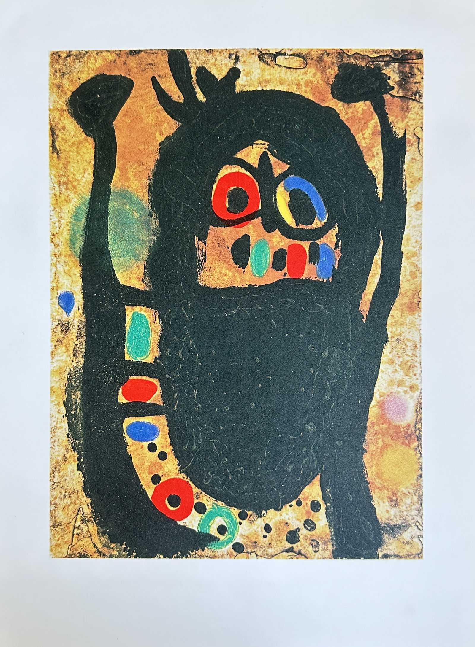 Joan Miró (1893–1983) – Femme aux bijoux (Woman with Jewelry) (D. 452) – Lithograph (1968) (1 of 3)
