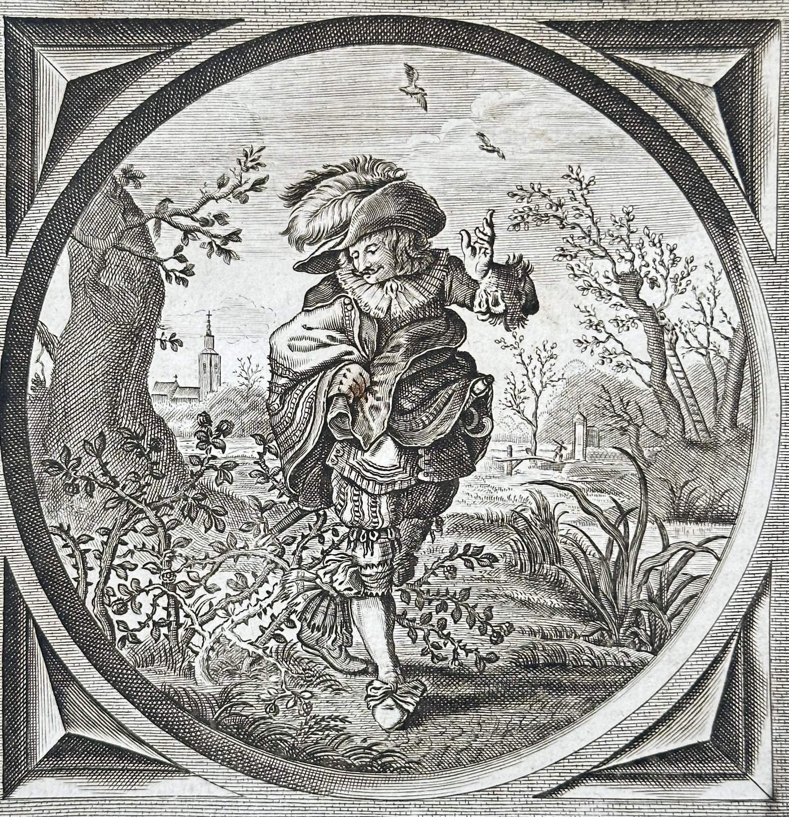 Crispijn van de Passe II (c. 1594–1670) – Maid – Copperplate Engraving (1655) (1 of 3)