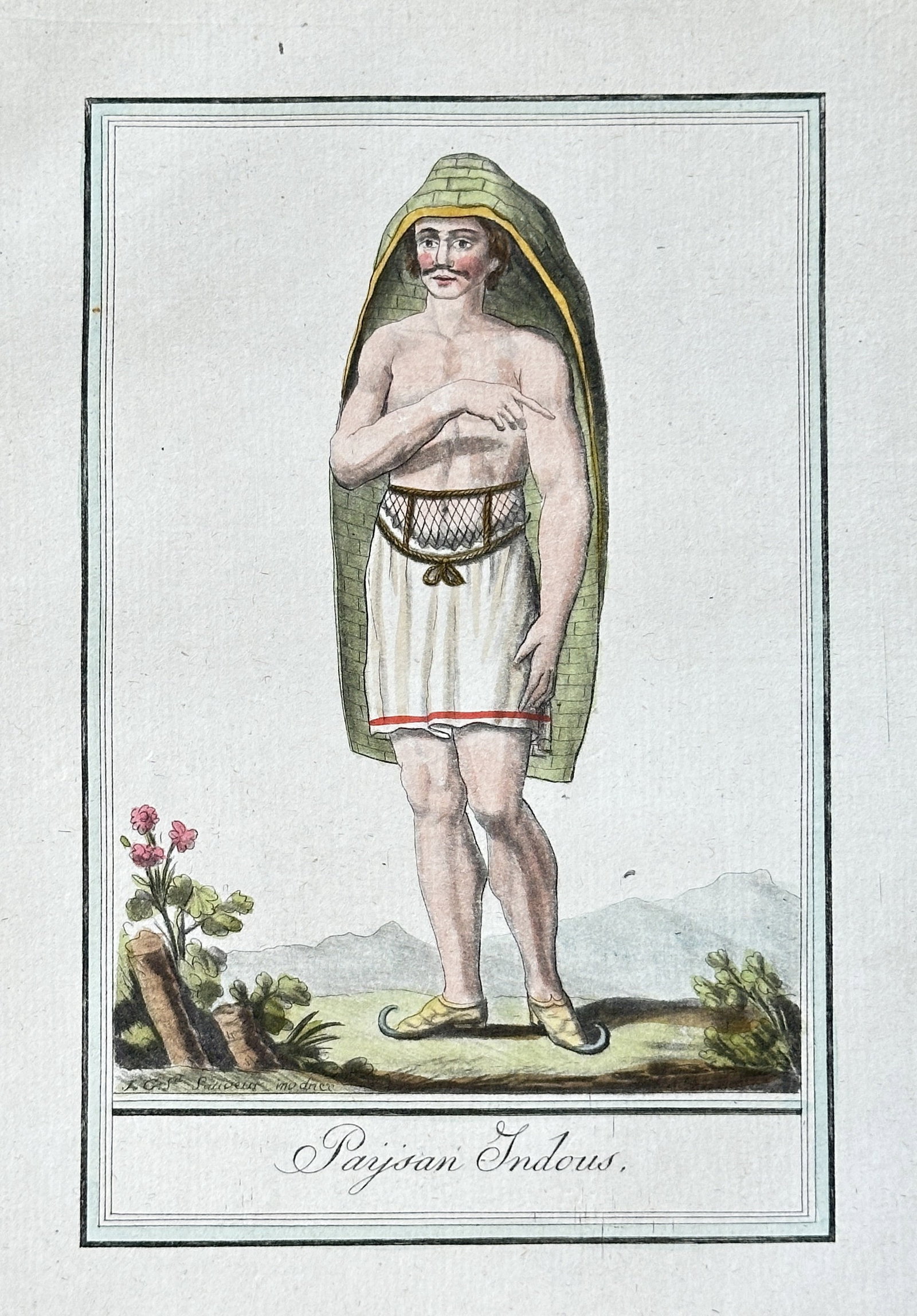 Jacques Grasset de Saint-Sauveur – Persian Indian Man – Hand-colored Engraving (1 of 3)