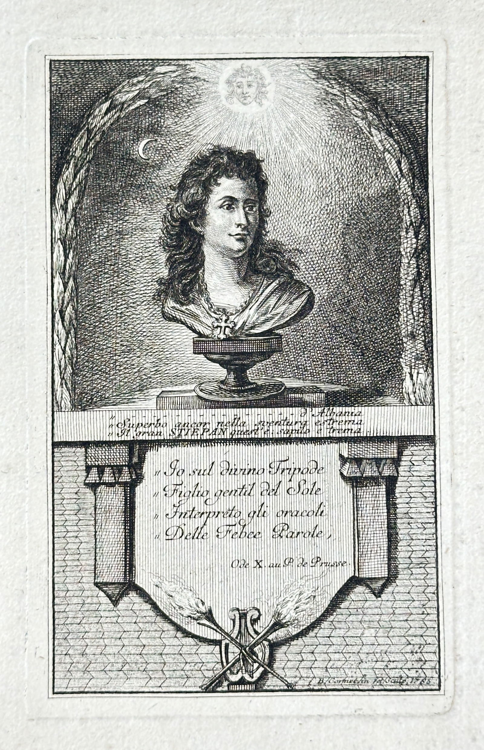Giovanni Zenobi – Portrait of Paolo Thielo – Copperplate Engraving (c. 1720-1750) (1 of 3)