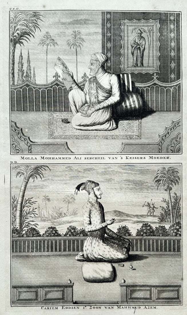 François Valentijn – Portraits of Molla Mohammed Ali and Cariem Eddien (Mogul Empire) (1 of 3)
