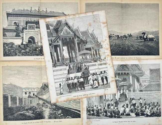 French school – Set of 5 Orientalist Engravings – Engravings (Late 19th Century) (1 of 2)