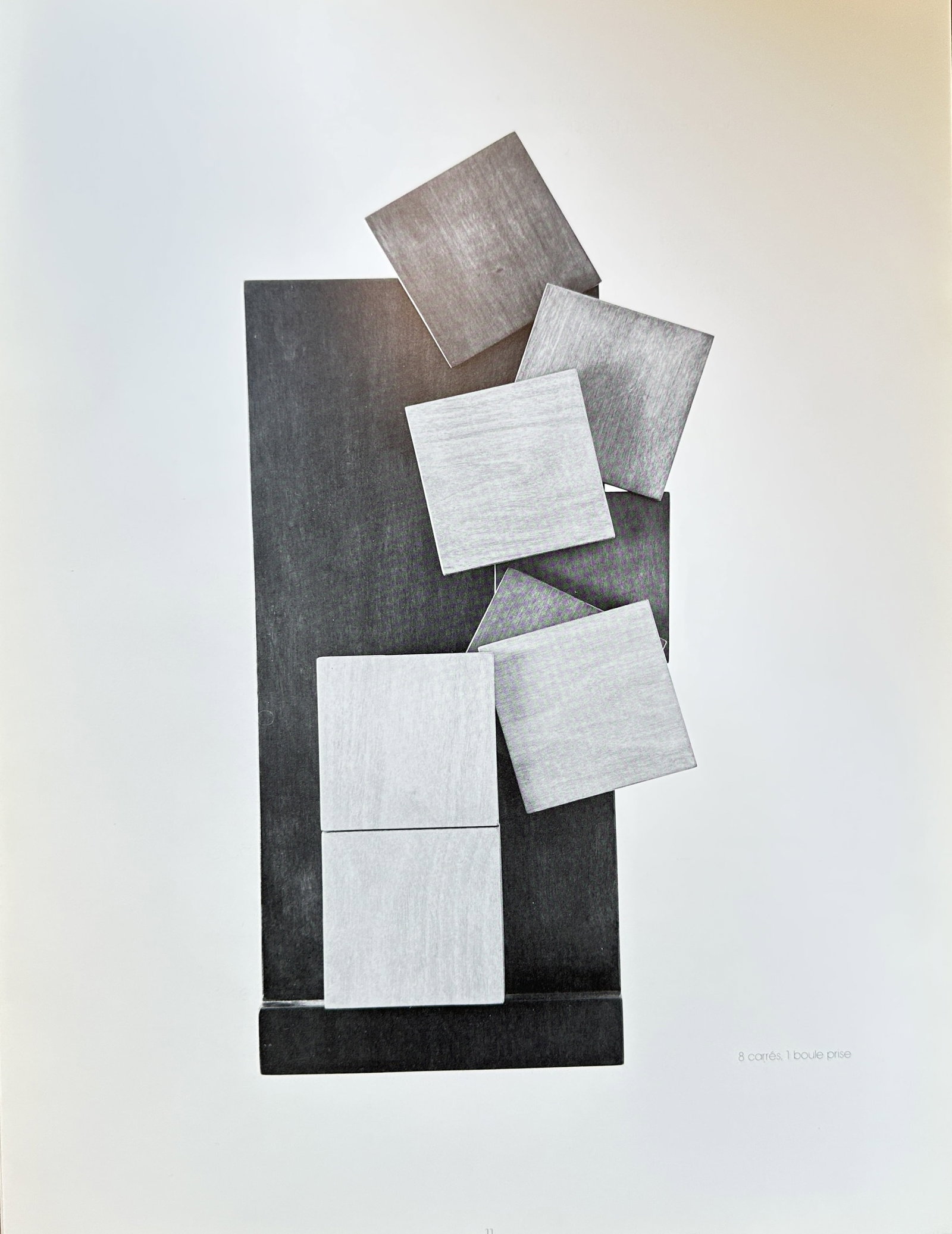 Valerio Adami (b. 1935) – Untitled (Abstract Squares) – Lithograph (circa 1970s) (1 of 3)