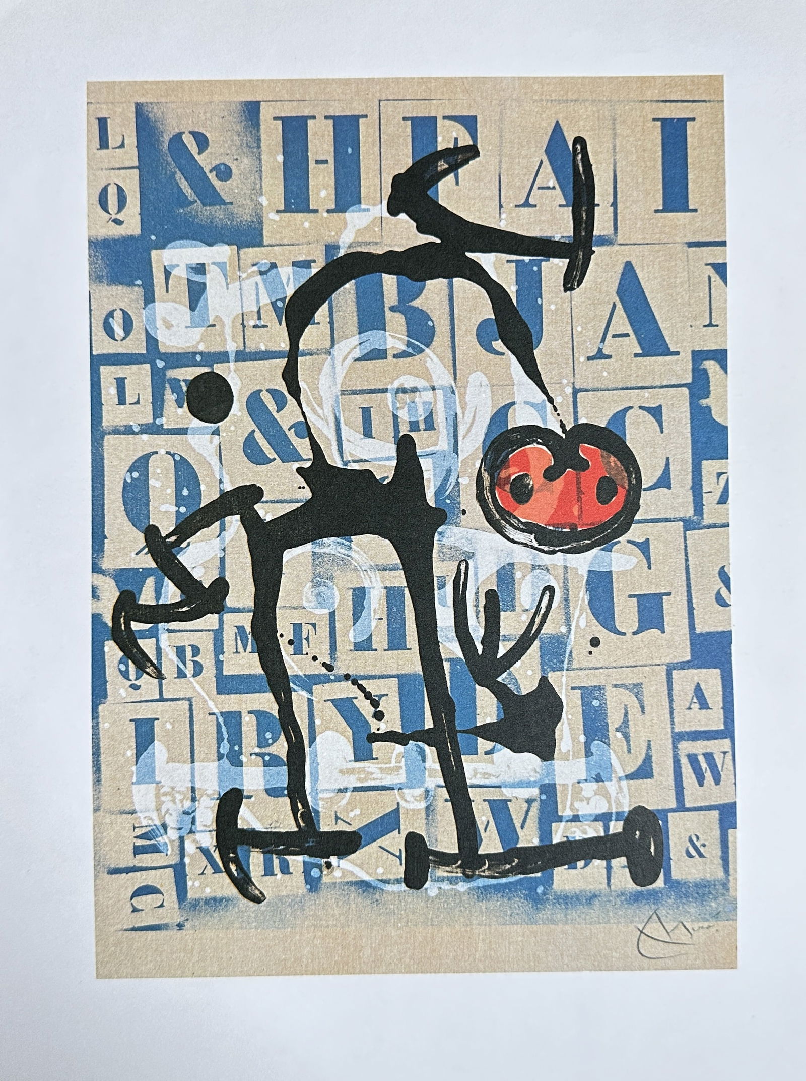 Joan Miró (1893–1983) – L'Éduquée (The Educated Woman) – Lithograph (1975) (1 of 3)