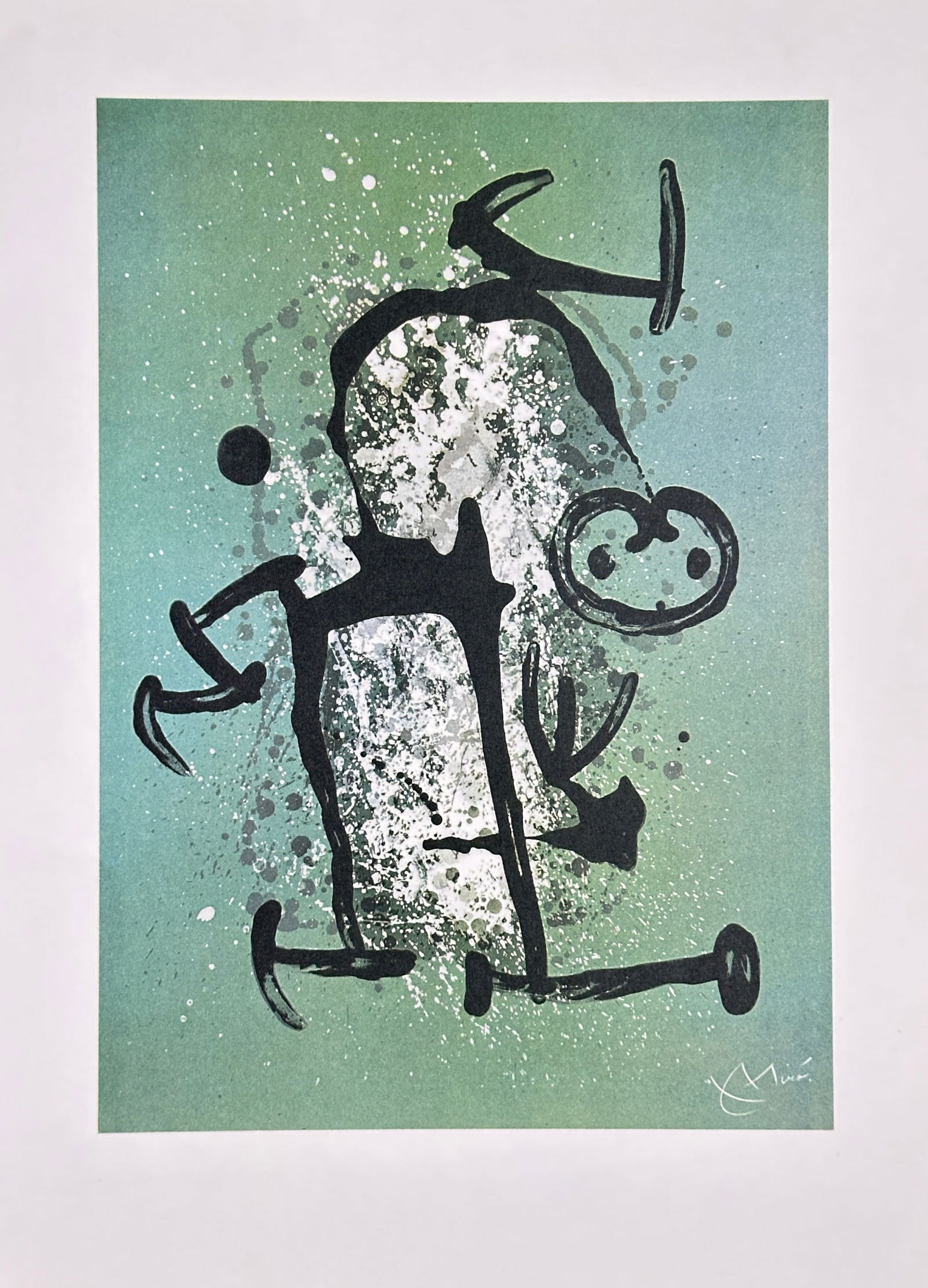Joan Miró (1893–1983) – The Illiterate Green – Lithograph (1969) (1 of 3)