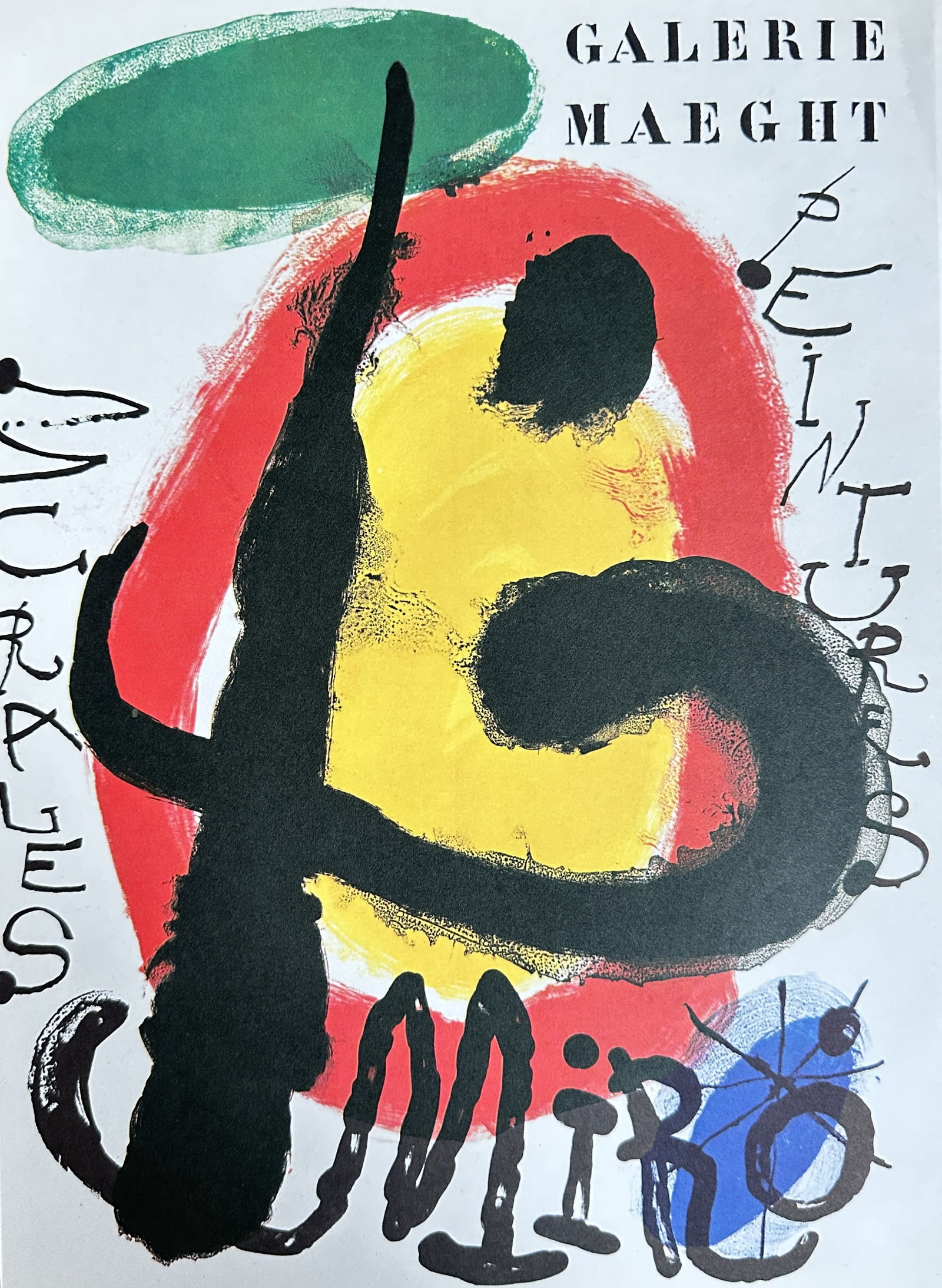 Joan Miró – Exhibition Poster for Galerie Maeght: Peintures Murales (Mural Paintings) (1 of 3)