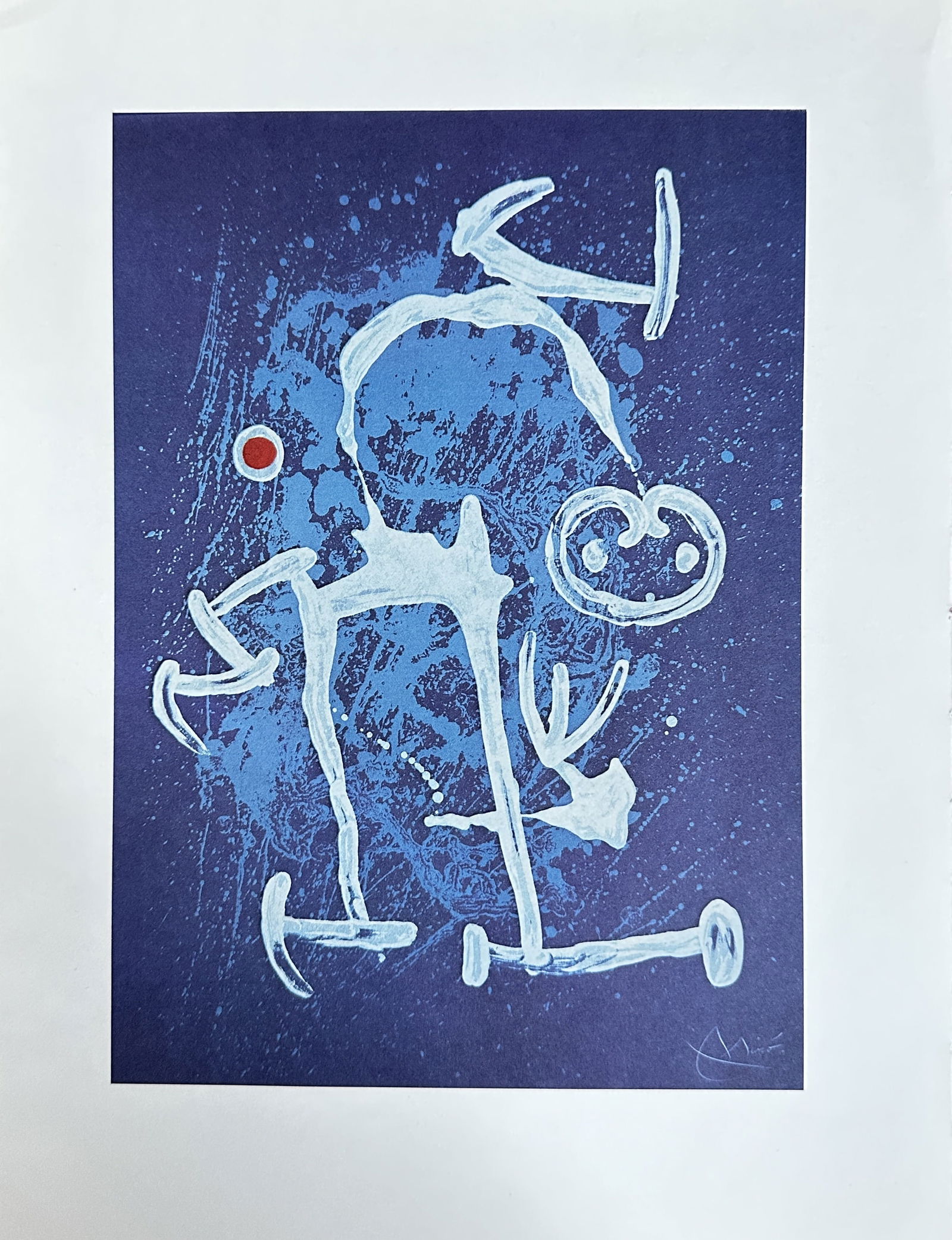 Joan Miró (1893–1983) – The Illiterate (Blue) – Original Lithograph (1969) (1 of 3)