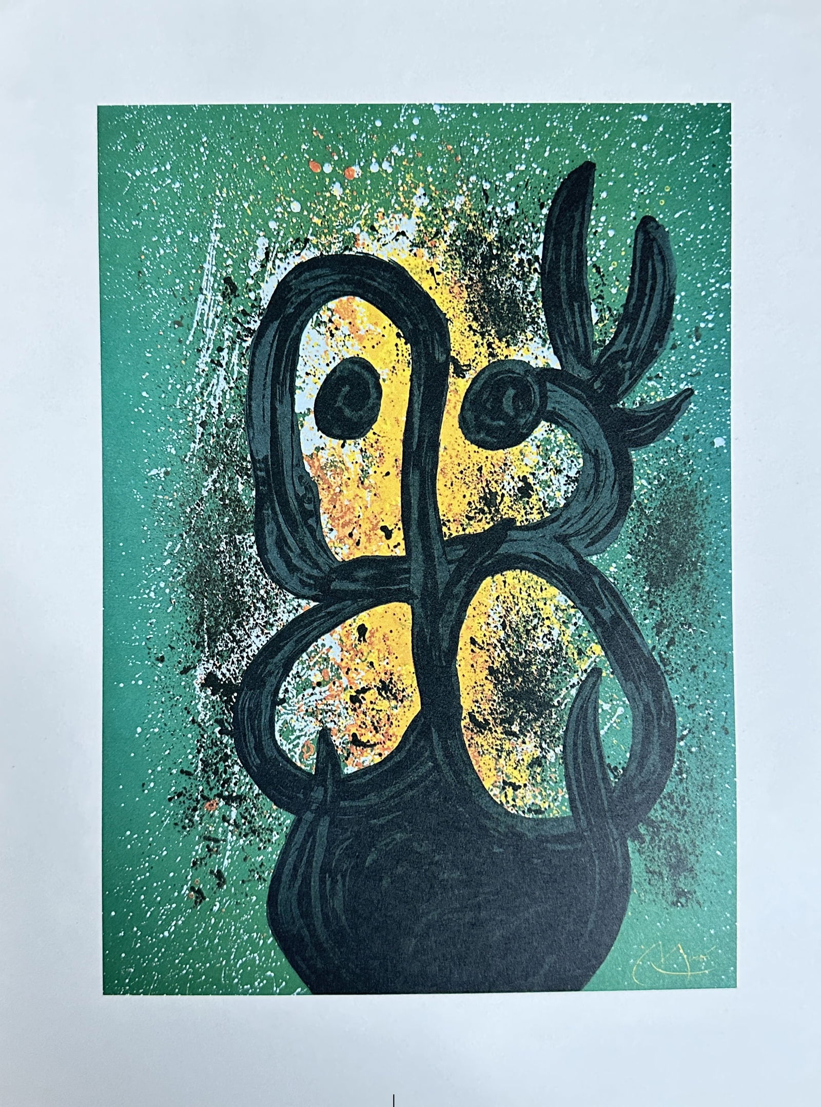 Joan Miró (1893–1983) – Woman With Dove – Offset Lithograph (circa 1970s) (1 of 3)