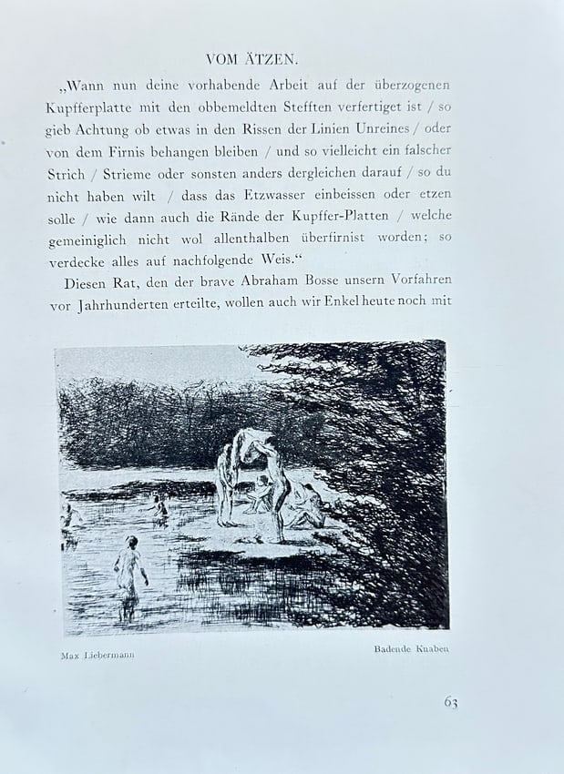 Max Liebermann (1847–1935) – Bathing Boys (Illustration from "The Art of Black and White") (1 of 3)