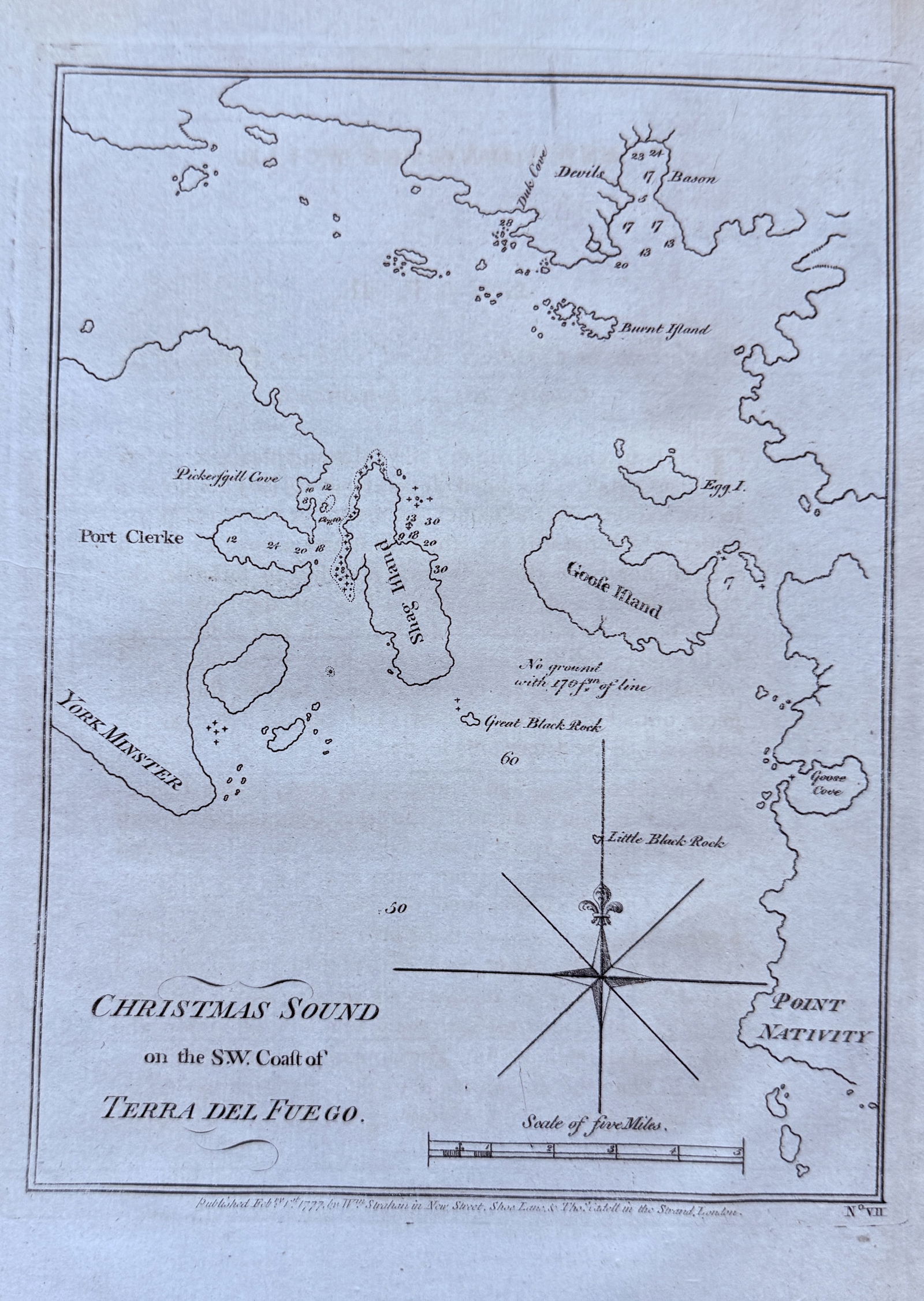 John Hawkesworth (1715–1773) – Christmas Sound on the SW Coast of Tierra del Fuego (1 of 2)