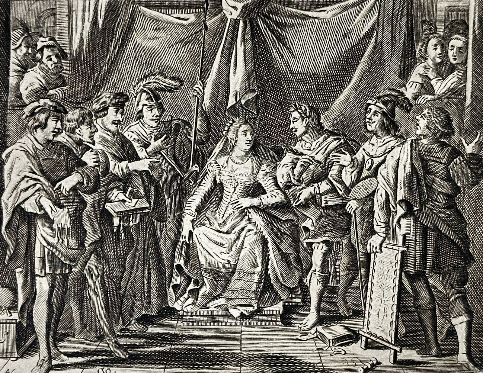 Jacob Cats (1577–1660) – About Rhodope – Engraving (1632) (1 of 3)