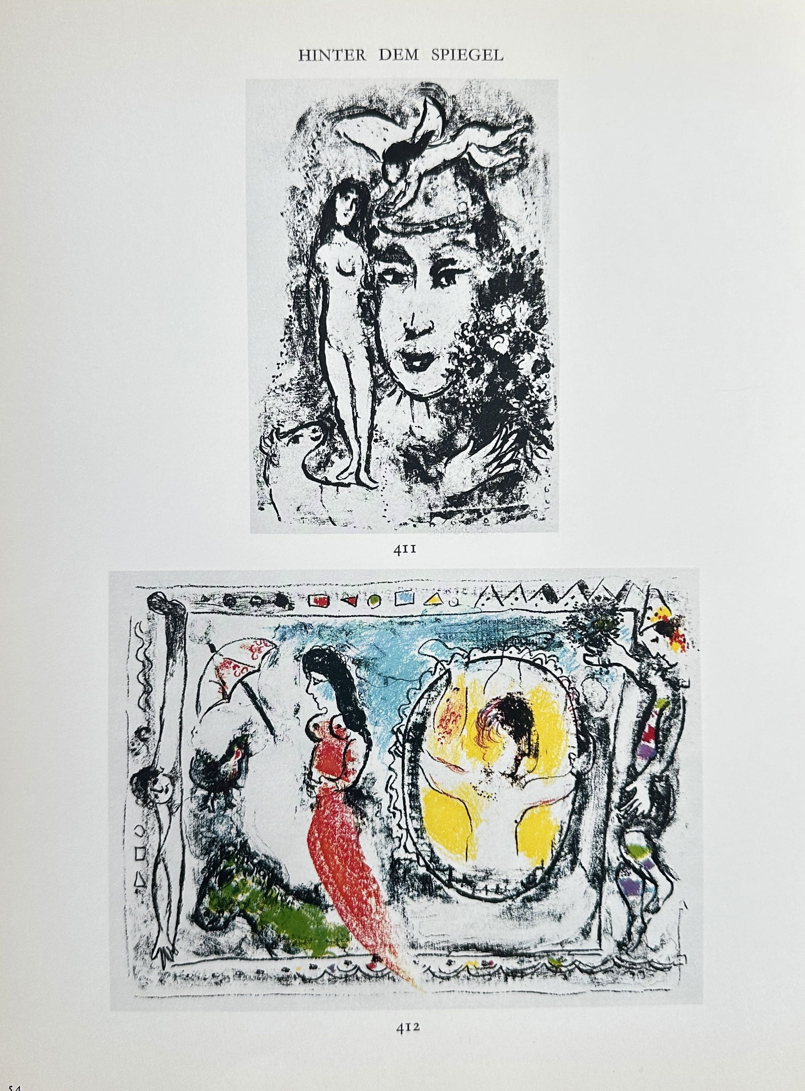 Marc Chagall (1887–1985) – Works from "Behind the Mirror" – Print (1968) (1 of 3)