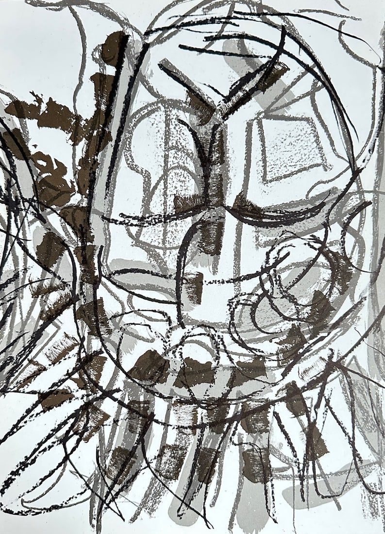 Jean-Paul Riopelle – Untitled Abstract Composition – Lithograph (1970) (1 of 3)