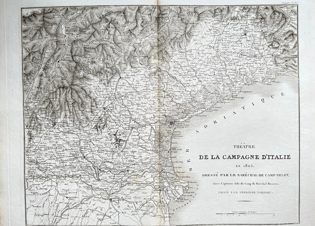 Ambroise Tardieu (1788–1841) and Maréchal de Camp Prelet – Map of the Italian (1 of 3)