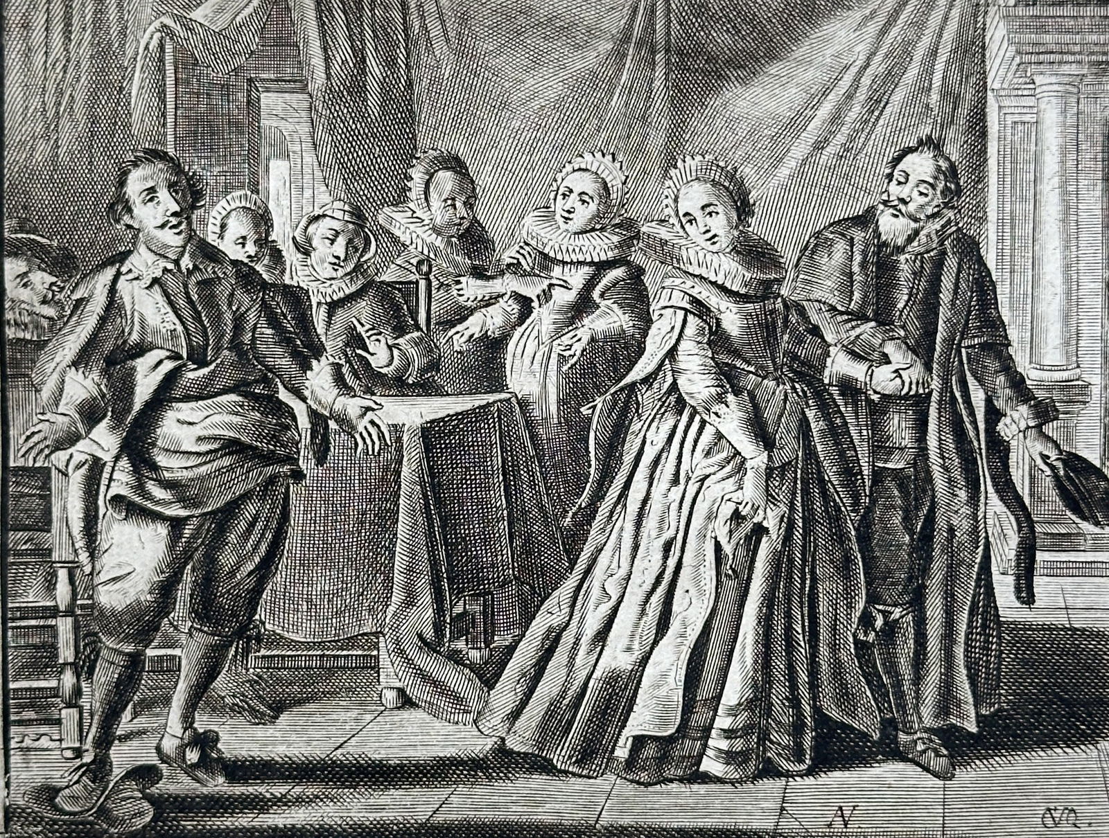 Jacob Cats (1577–1660) – Senses Aroused – Engraving (17th Century) (1 of 3)