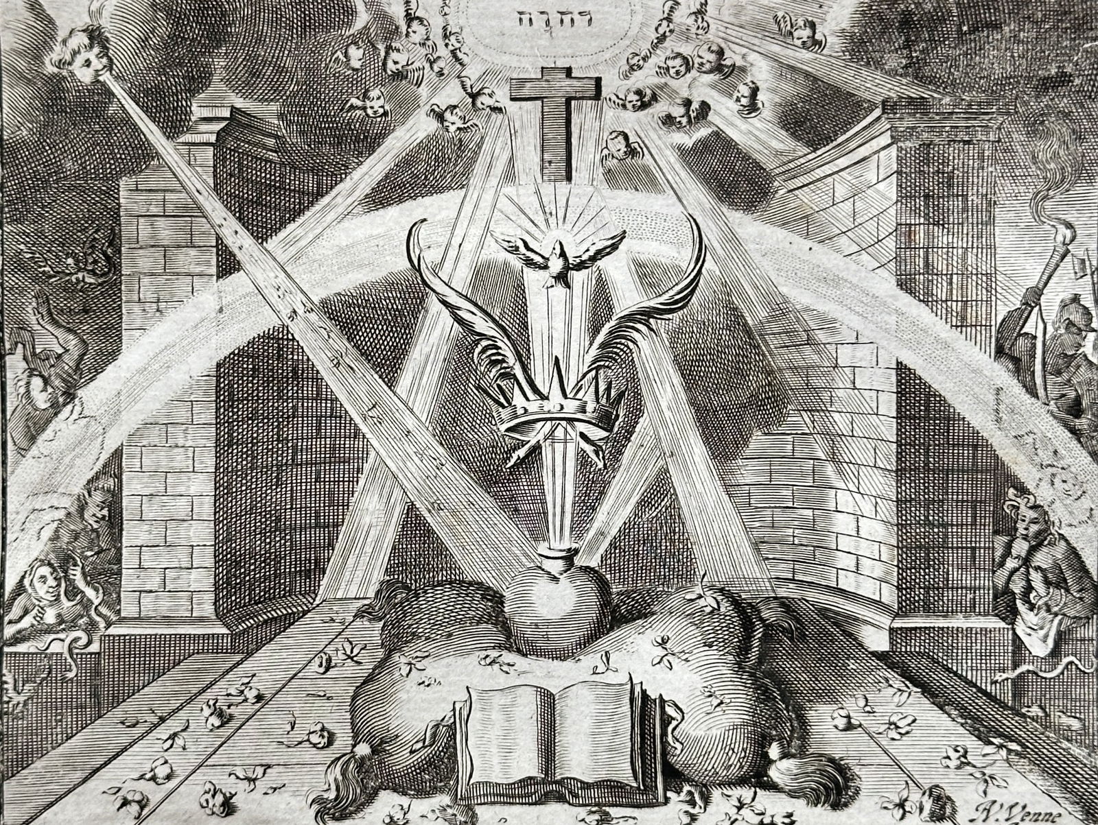 Jacob Cats (1577–1660) – Between the Soul and Body – Engraving (17th Century) (1 of 3)