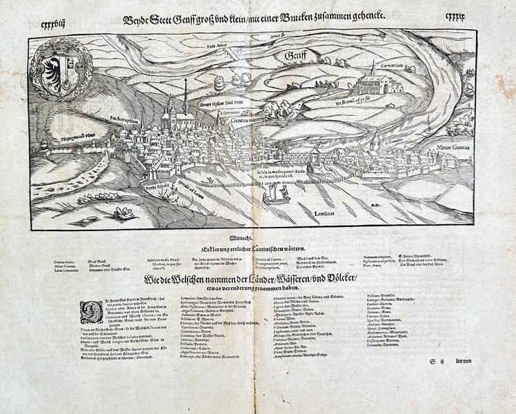 Sebastian Münster (1488–1552) – The Two Counties of Grafschaft and Stein (1 of 1)