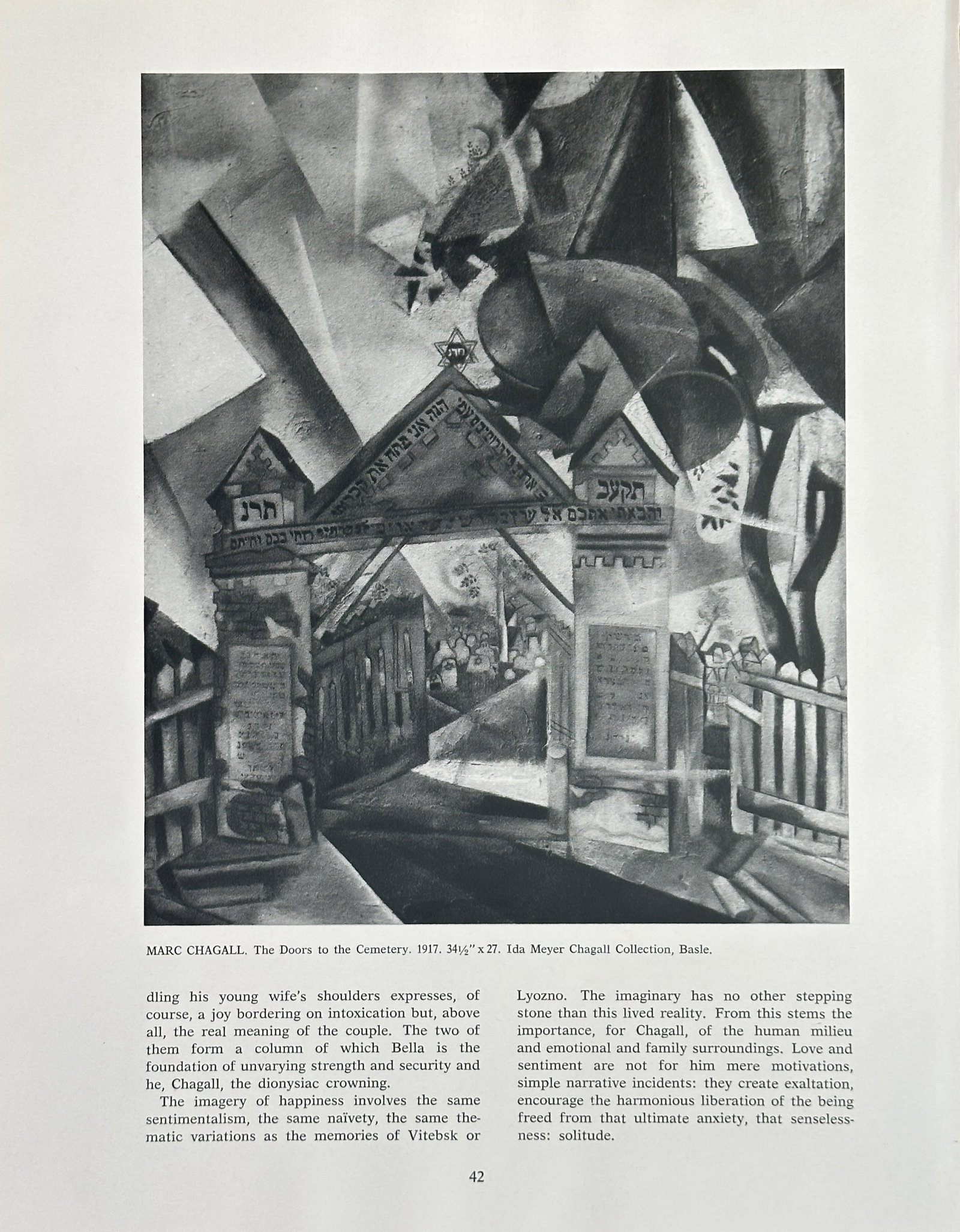 Marc Chagall (1887–1985) – The Doors to the Cemetery – Print (1917) (1 of 3)