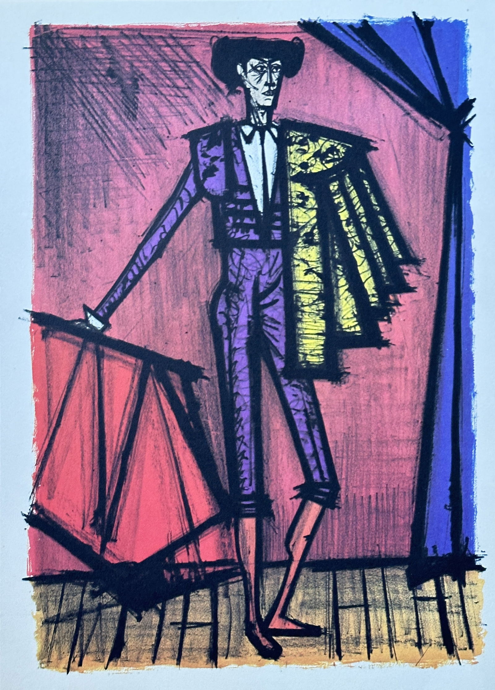 after Bernard Buffet (1928-1999) – Torero de Face – Lithograph (1966) (1 of 3)