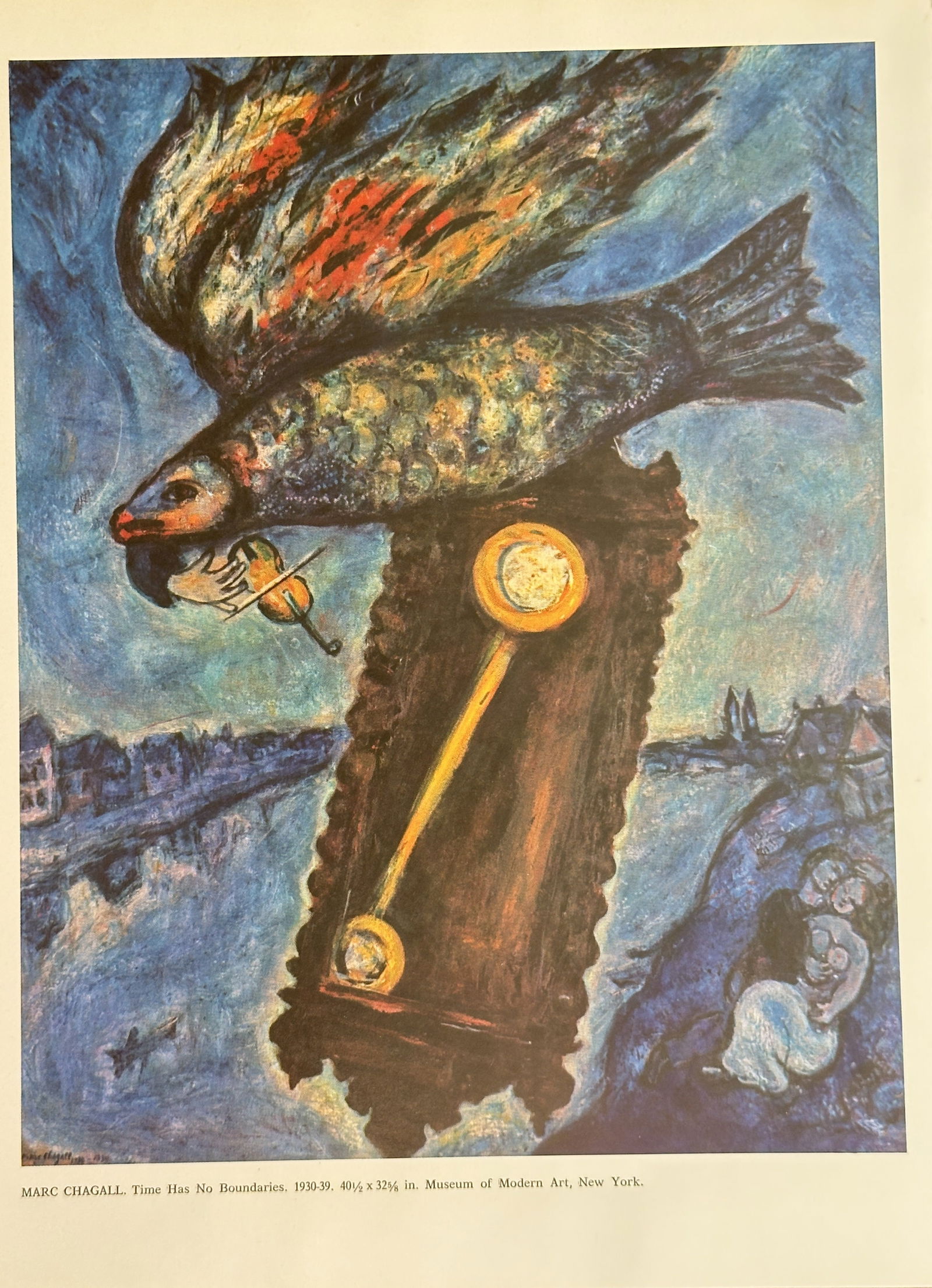 Marc Chagall (1887–1985) – Time Has No Boundaries – Color Print (1930–1939) (1 of 3)