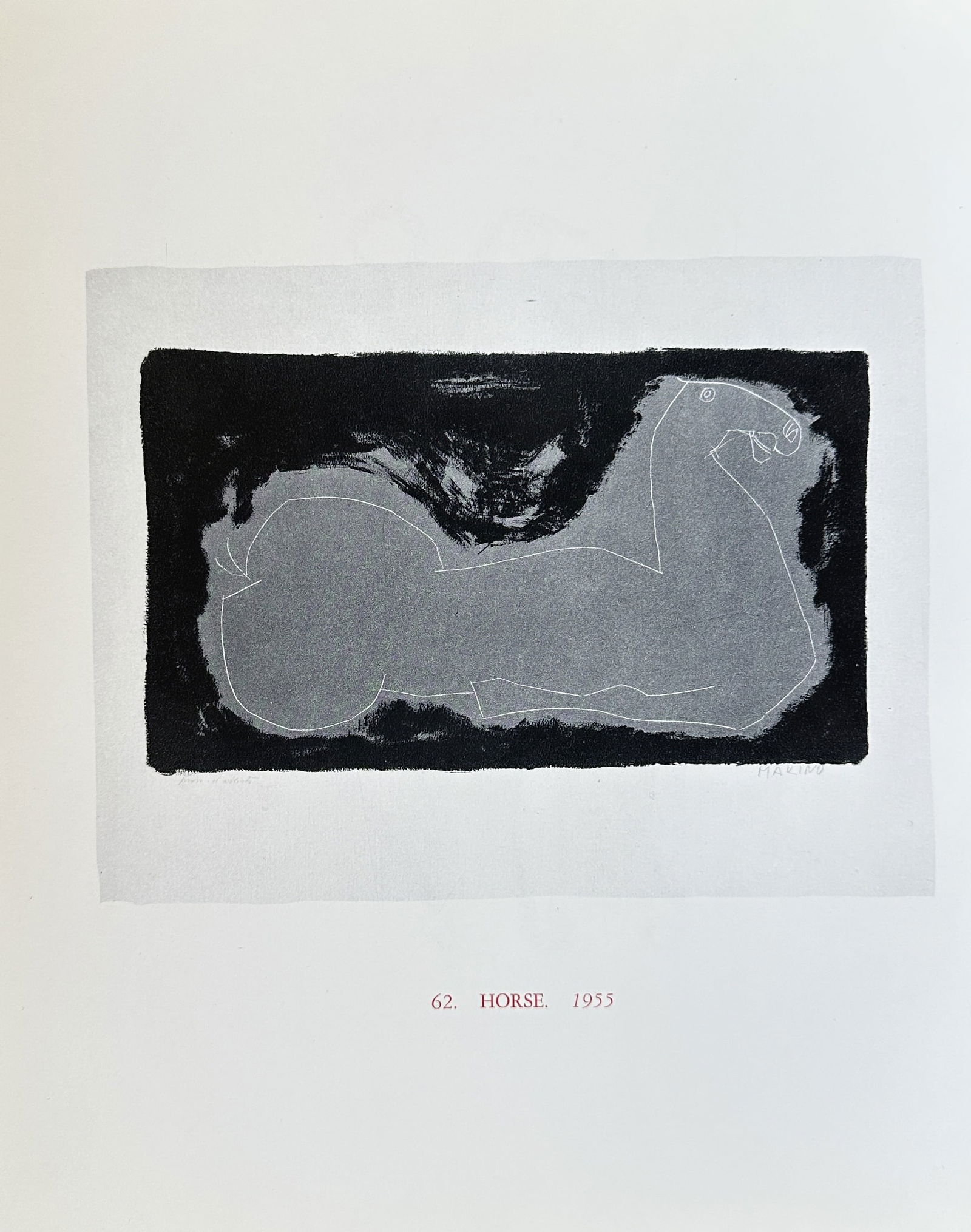 Marino Marini (1901–1980) – Horse – Lithograph (1955) (1 of 3)