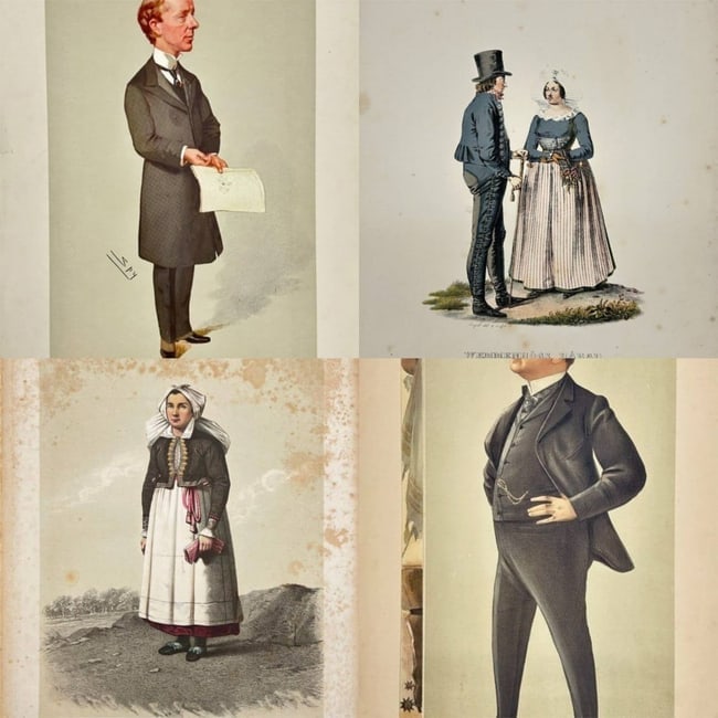 Various Artists - Set of 4 Collection of 19th-Century Swedish and British Prints (1 of 5)
