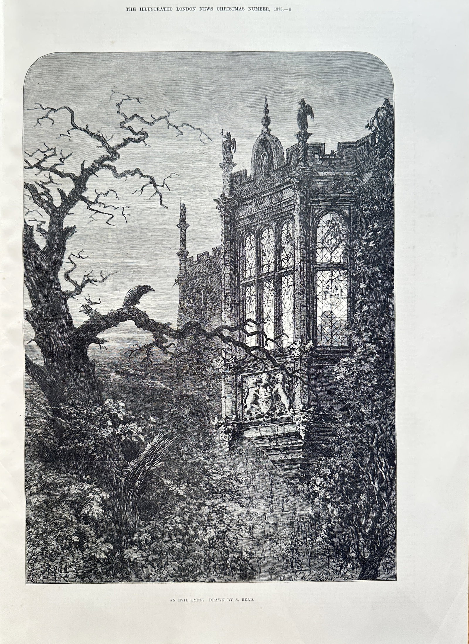 The Illustrated London News – An Evil Omen – Print (1878) (1 of 3)