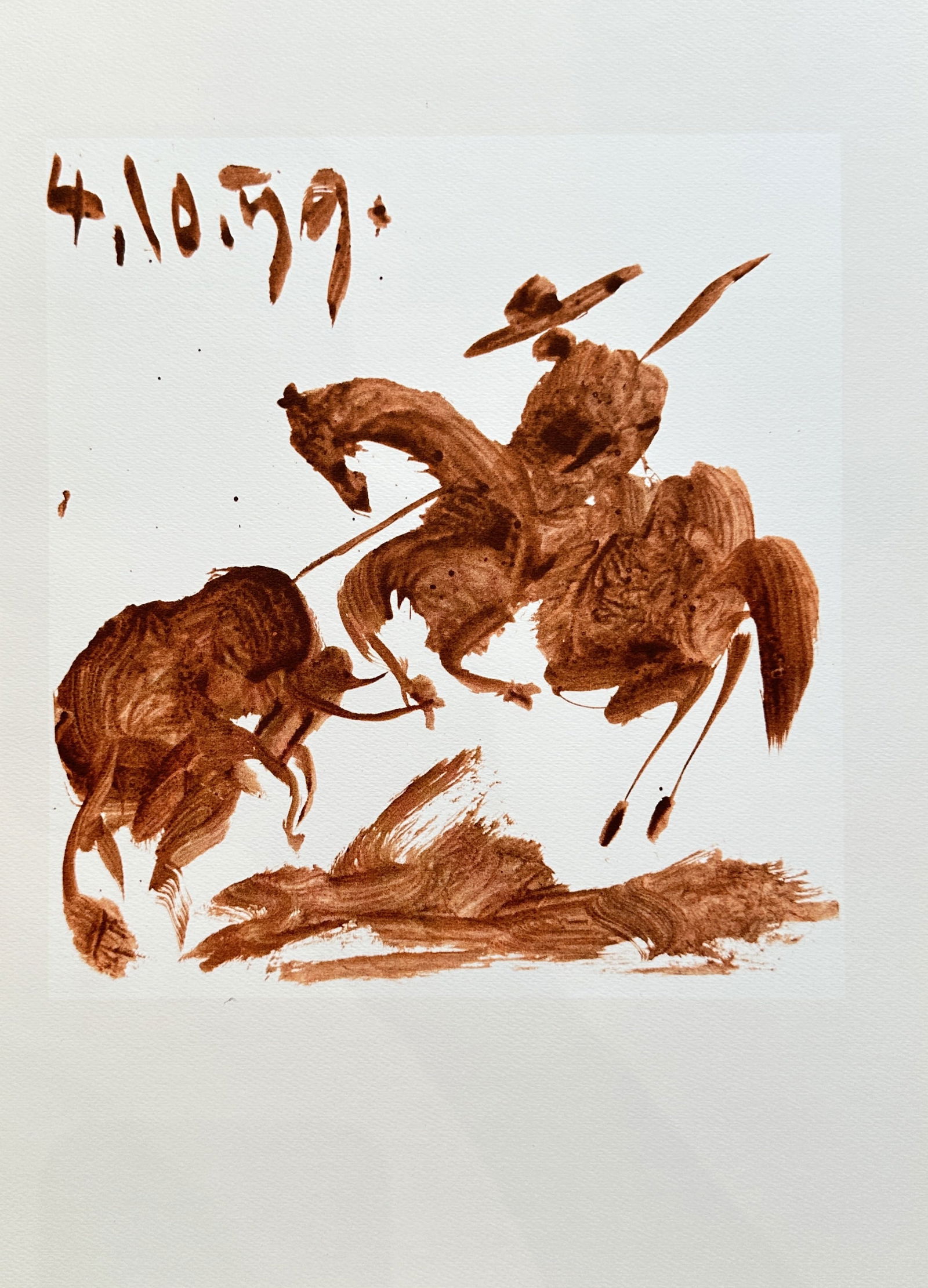 after Pablo Picasso (1881-1973) – Bull and Picador – offset lithography (20th century) (1 of 3)