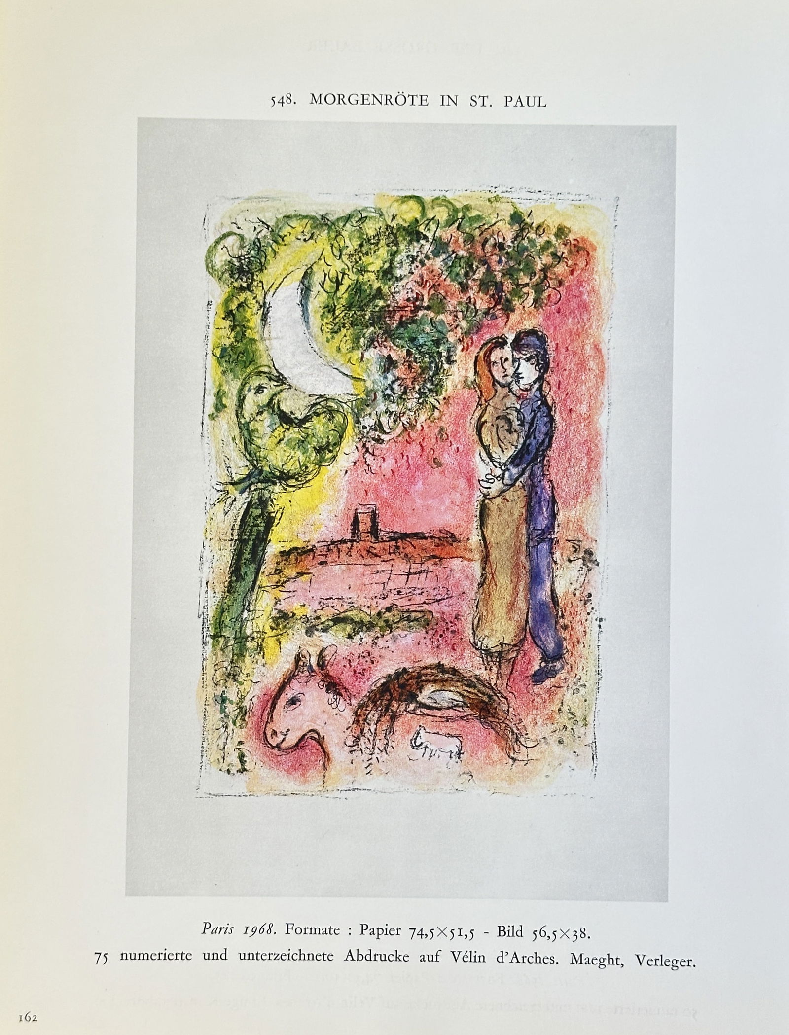 Marc Chagall (1887-1985), after – Dawn in St. Paul's – offset lithography (20th century) (1 of 3)