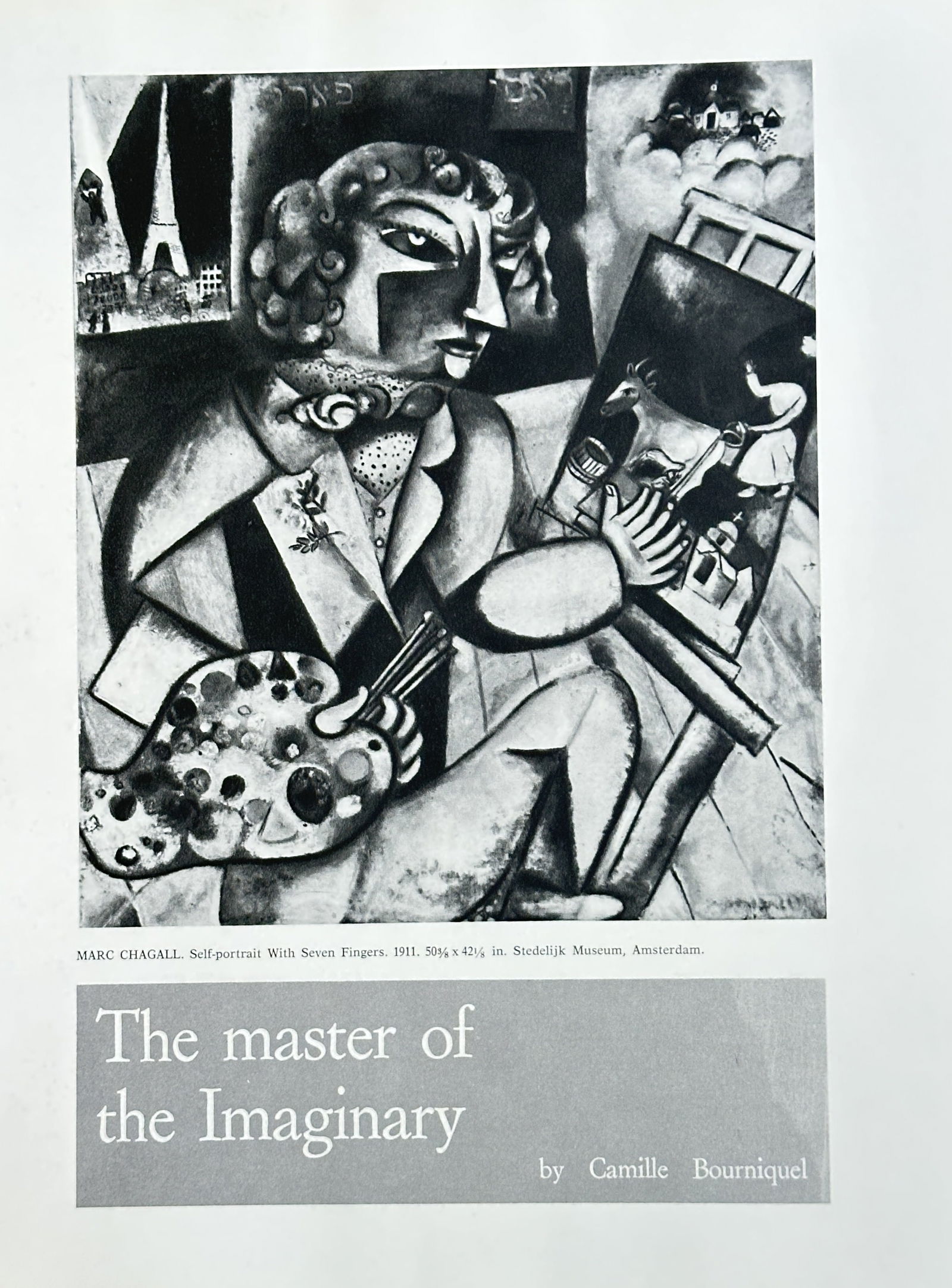 Marc Chagall (1887-1985),After  – Self-portrait with Seven Fingers – offset lithograph (1 of 2)