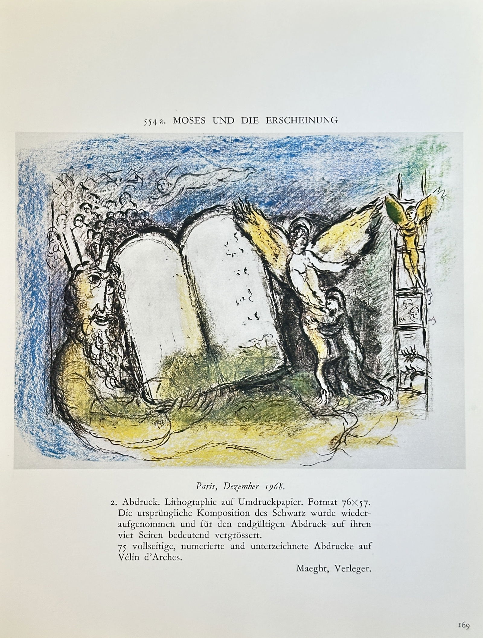 Marc Chagall (1887-1985),after – Moses and the Apparition – offset lithography (20th century) (1 of 2)