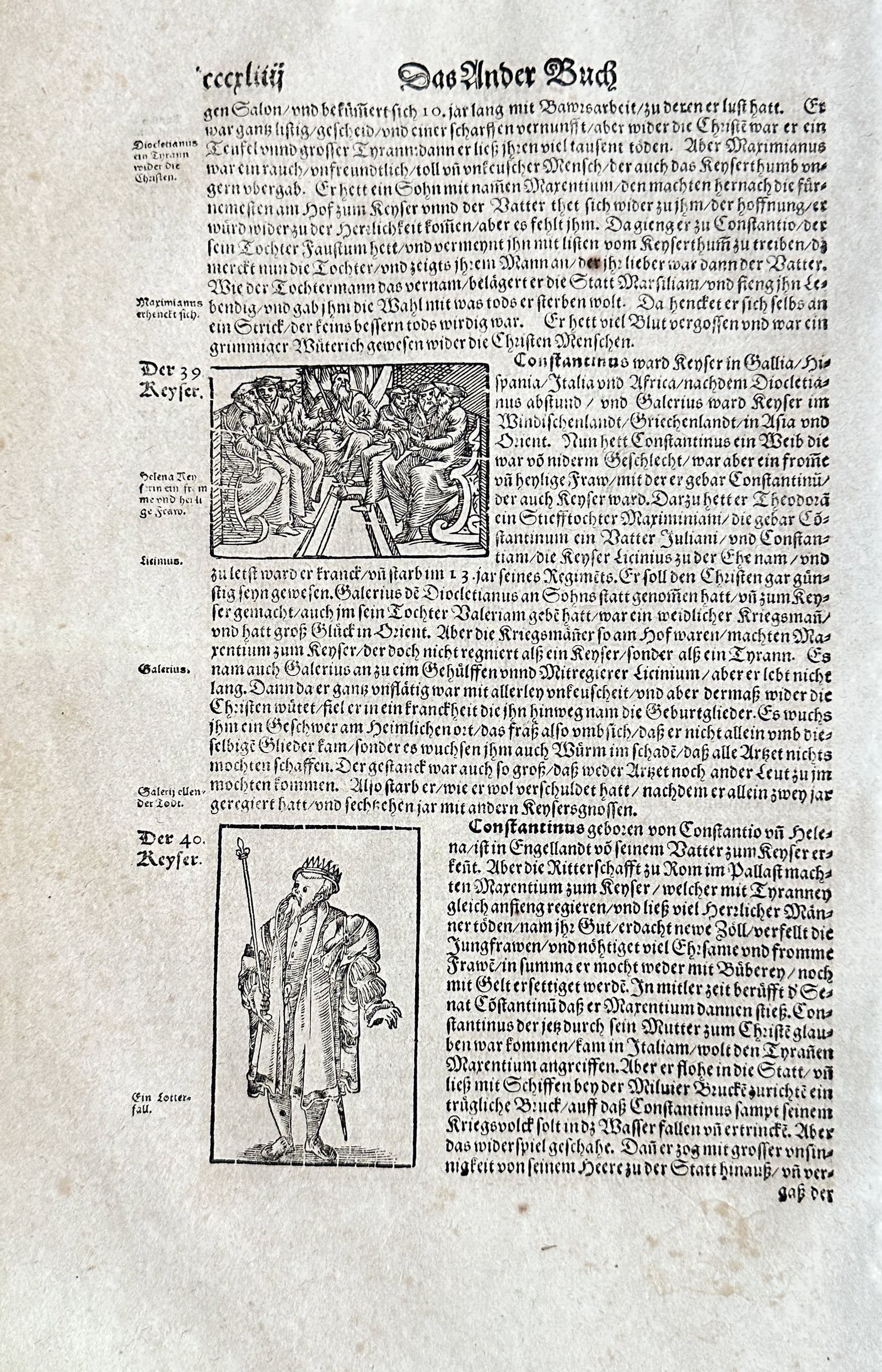 Sebastian Münster (1488-1552) – The Kings of Judea and Syria – Woodcut (1598): This print is an illustration from Sebastian Münster’s monumental work, Cosmographia. The woodcut shows two portraits of kings, one from Judea and one from Syria, a series depicting rulers of ancie