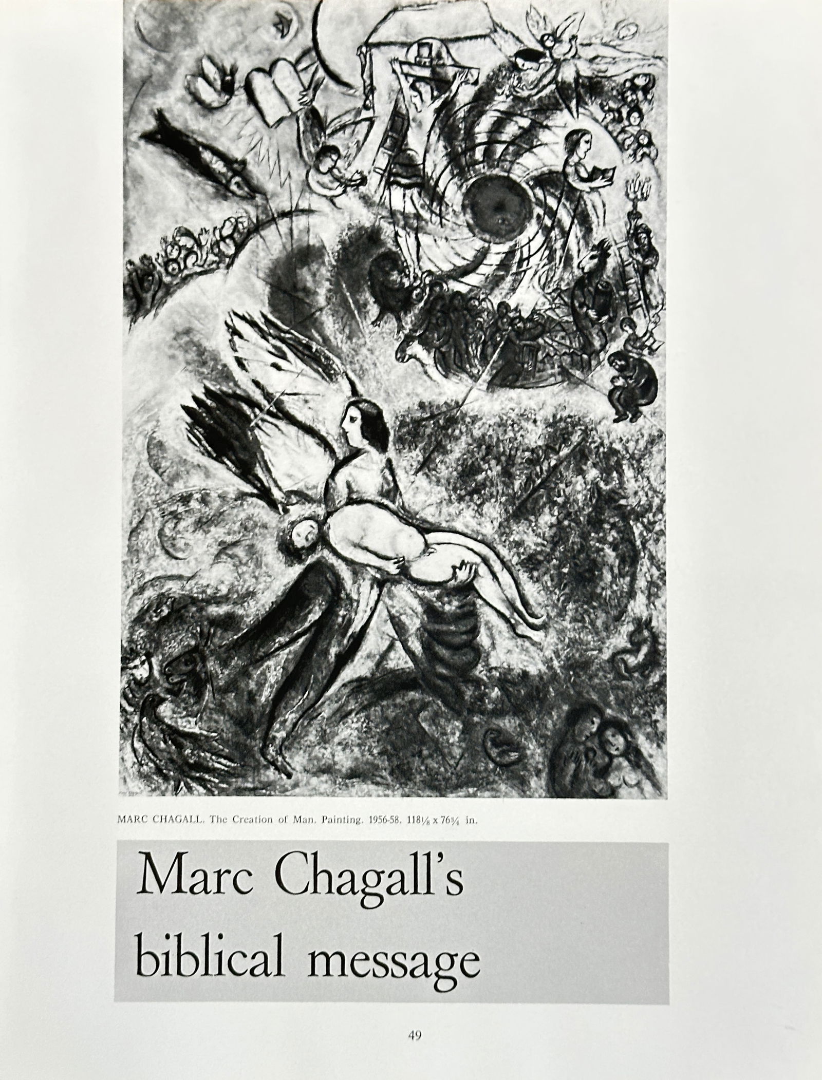 Marc Chagall (1887-1985),After  – The Creation of Man – offset lithograph (1 of 2)