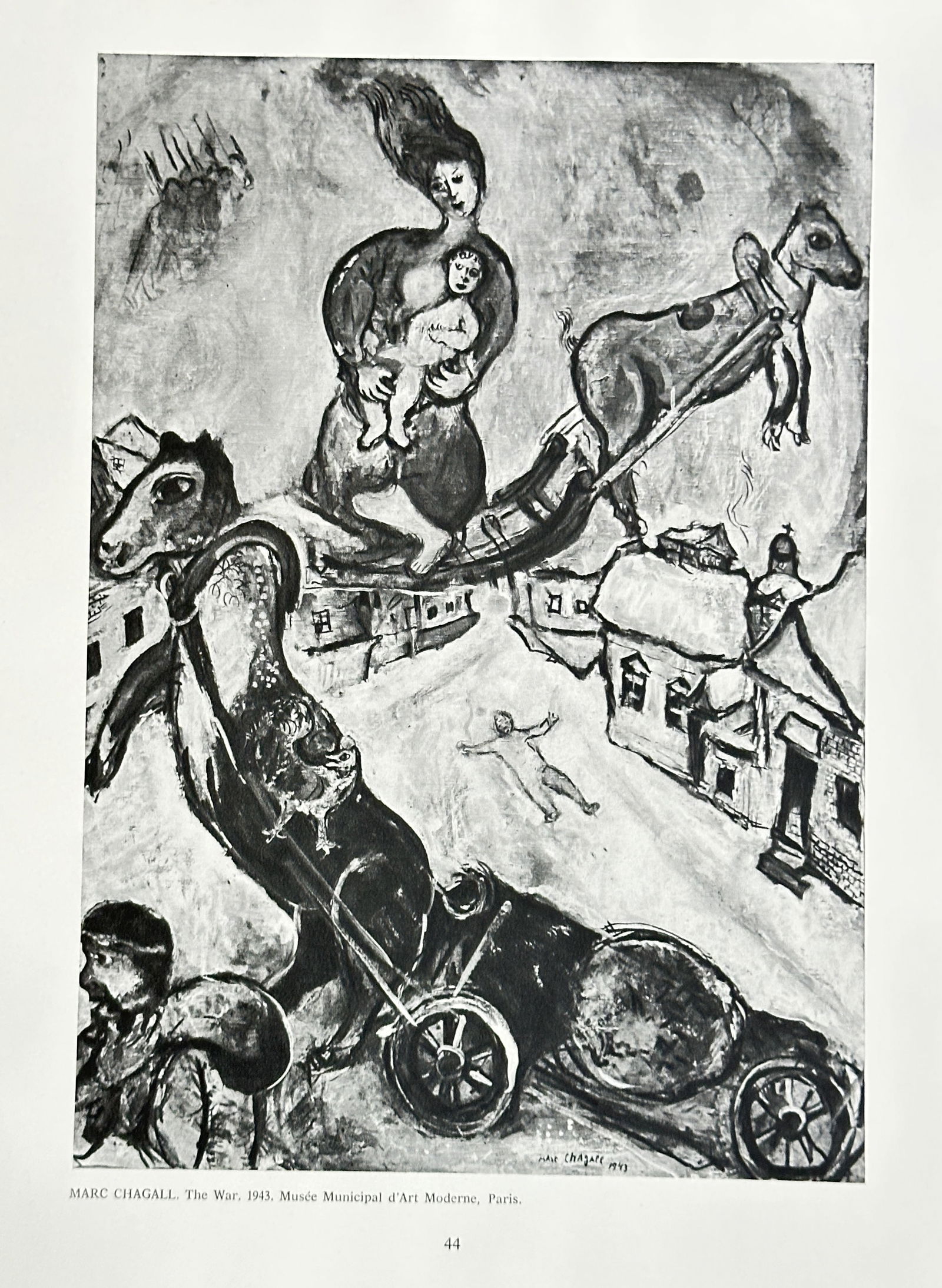 Marc Chagall (1887-1985),After – The War – offset lithograph (1 of 2)