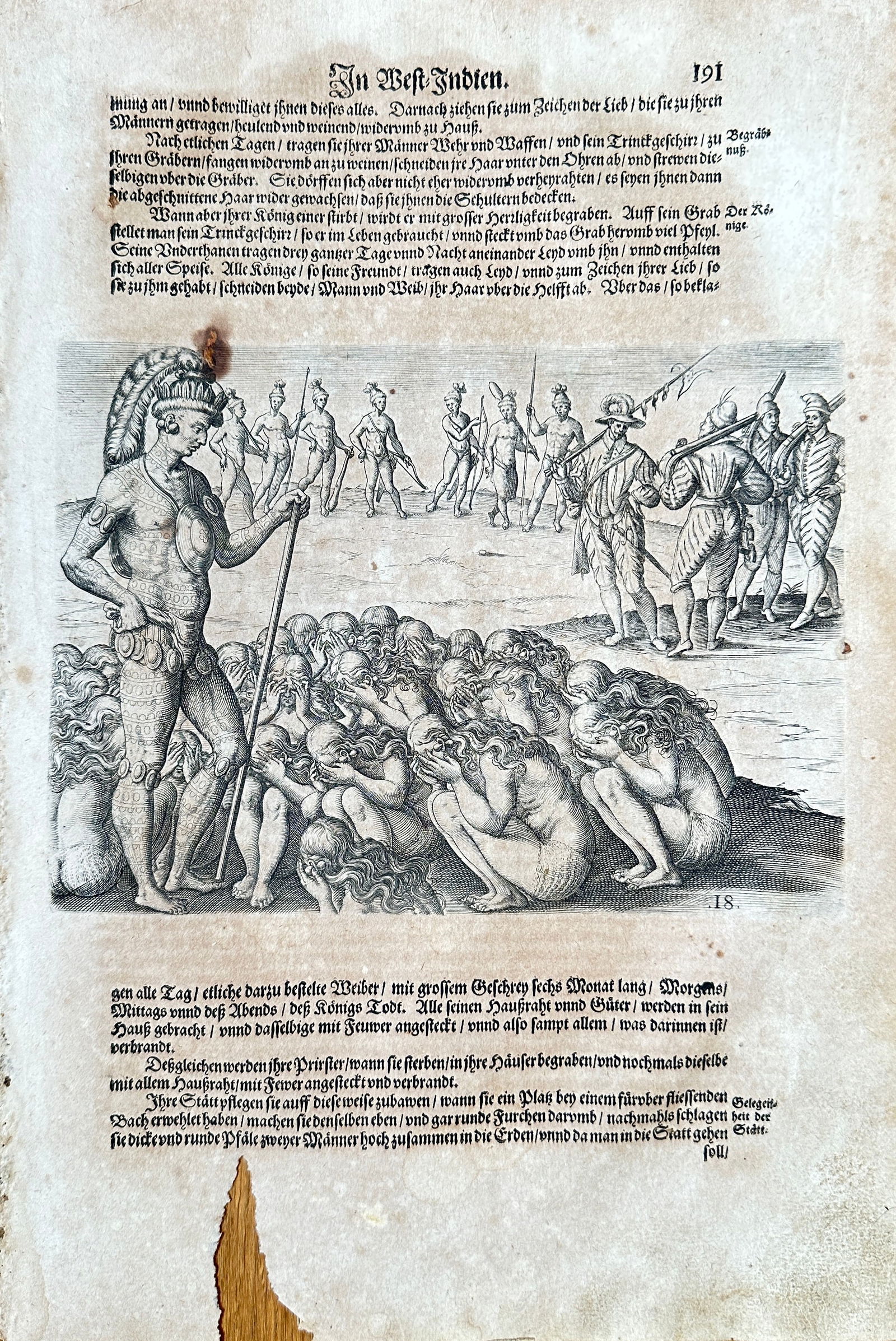 Theodor de Bry (1528-1598) – The West Indies – Engraving (c. 1590s) (1 of 3)