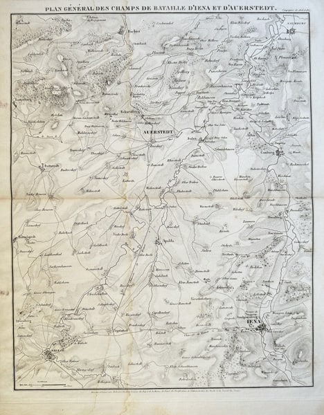 Ambroise Tardieu (1788–1841) – Map of Germany - General Plan of the Battlefields (1 of 3)