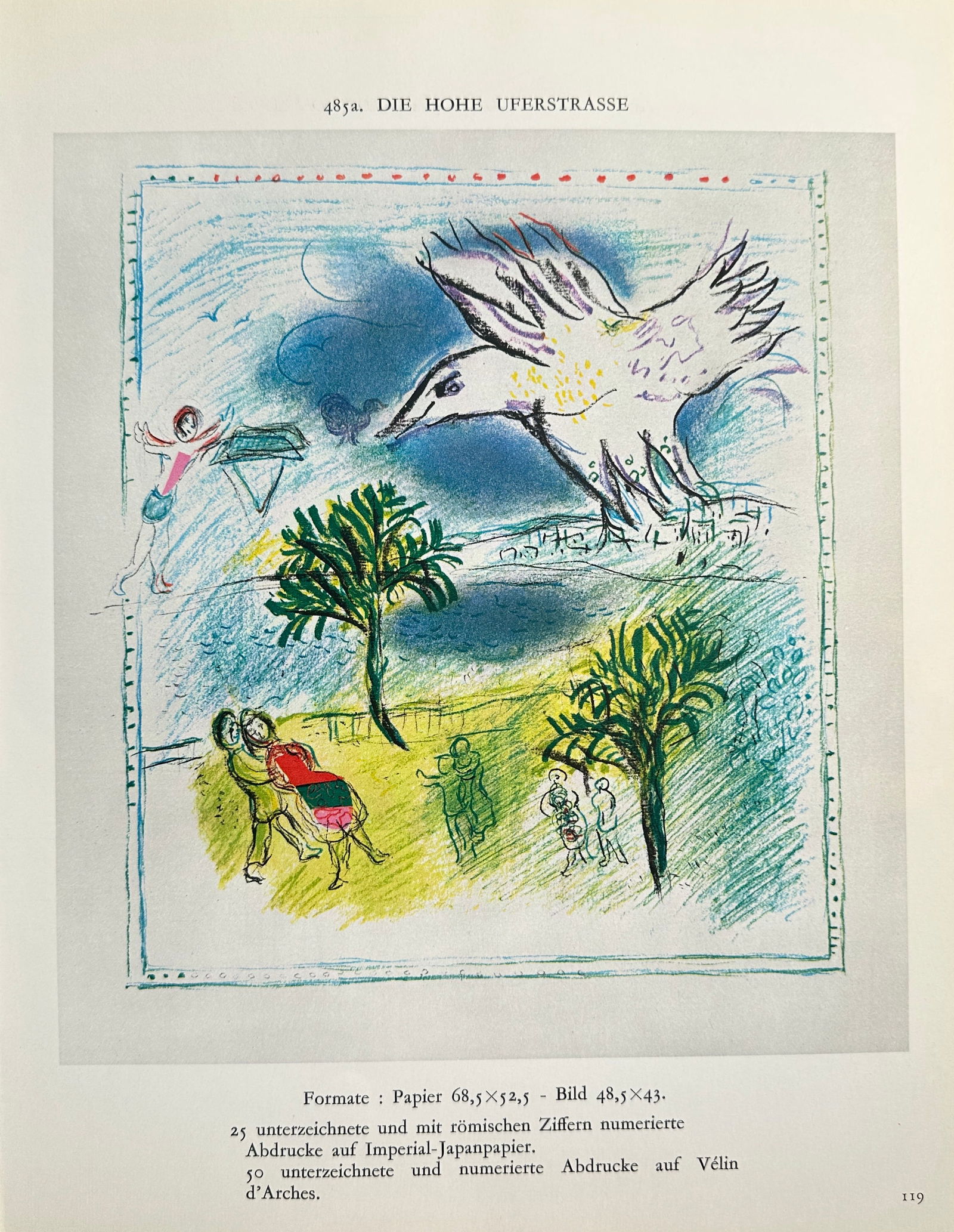 Marc Chagall (1887–1985), after – The High Shore Road (Die Hohe Uferstrasse) – Offset print (1 of 2)