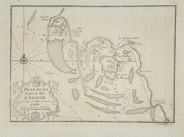Jacques Nicolas Bellin – Map of West Africa - Bay and Island of Arguim – Engraving (1 of 3)