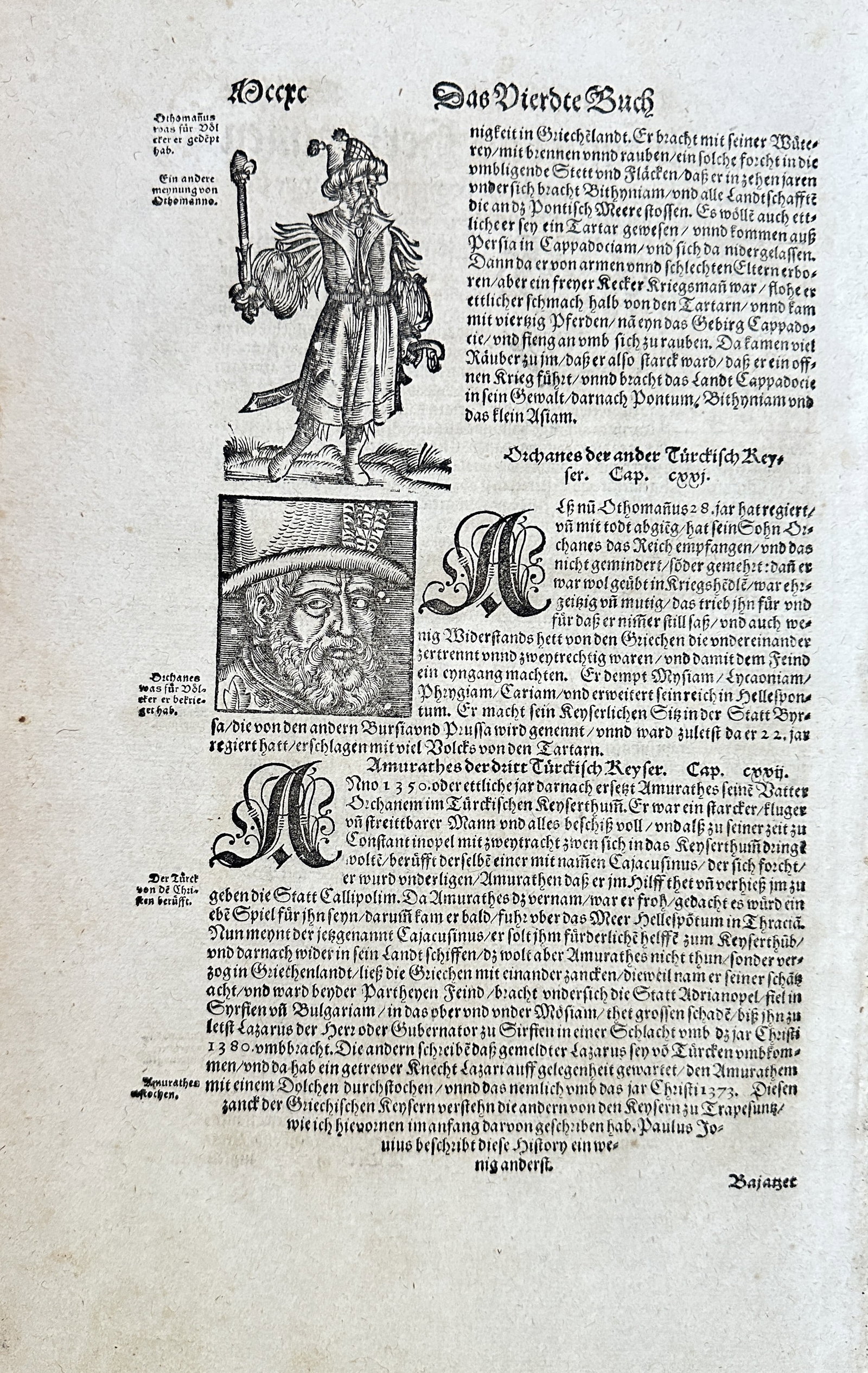 Sebastian Münster – Figures from the Fourth Book (Ruler, Soldier, and Amurath the Turkish (1 of 2)