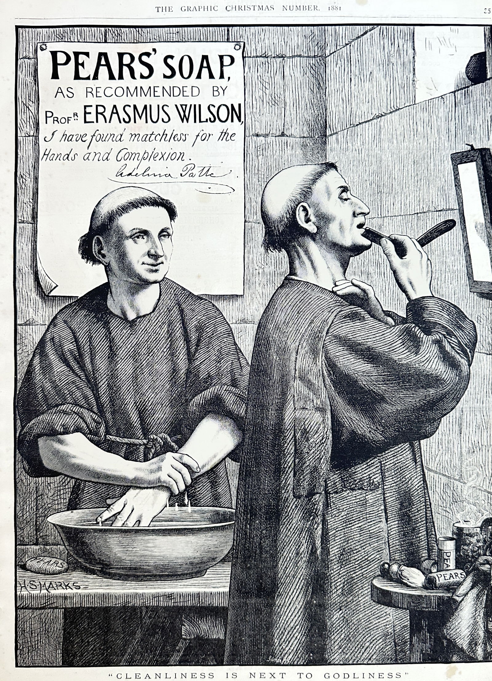 The Graphic – “Cleanliness is Next to Godliness” (Pears’ Soap Advertisement) (1 of 2)